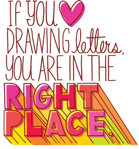 promotion / an illustration for my handlettering class at Nook