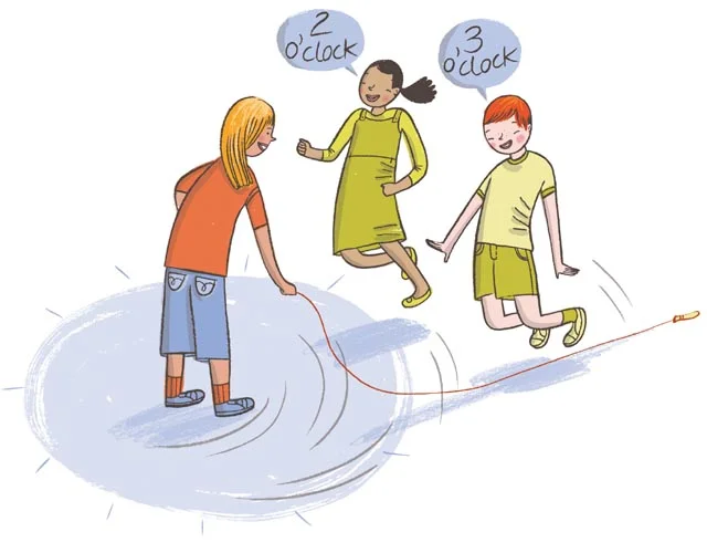 Magazine: Today's parent / Story: skipping games, 'clock'. / AD: Jo-Anne Martin Grier