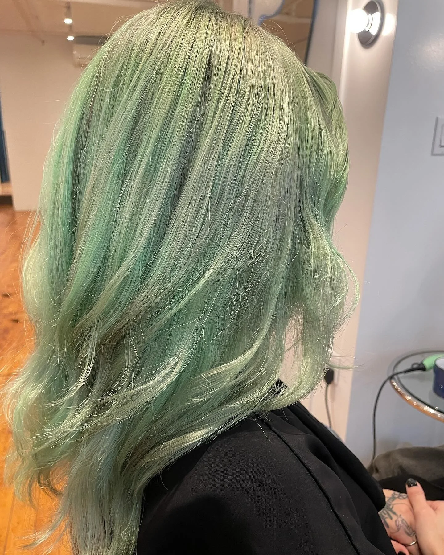 🍈 Green for Liv 🫰🏻 #doubleprocess