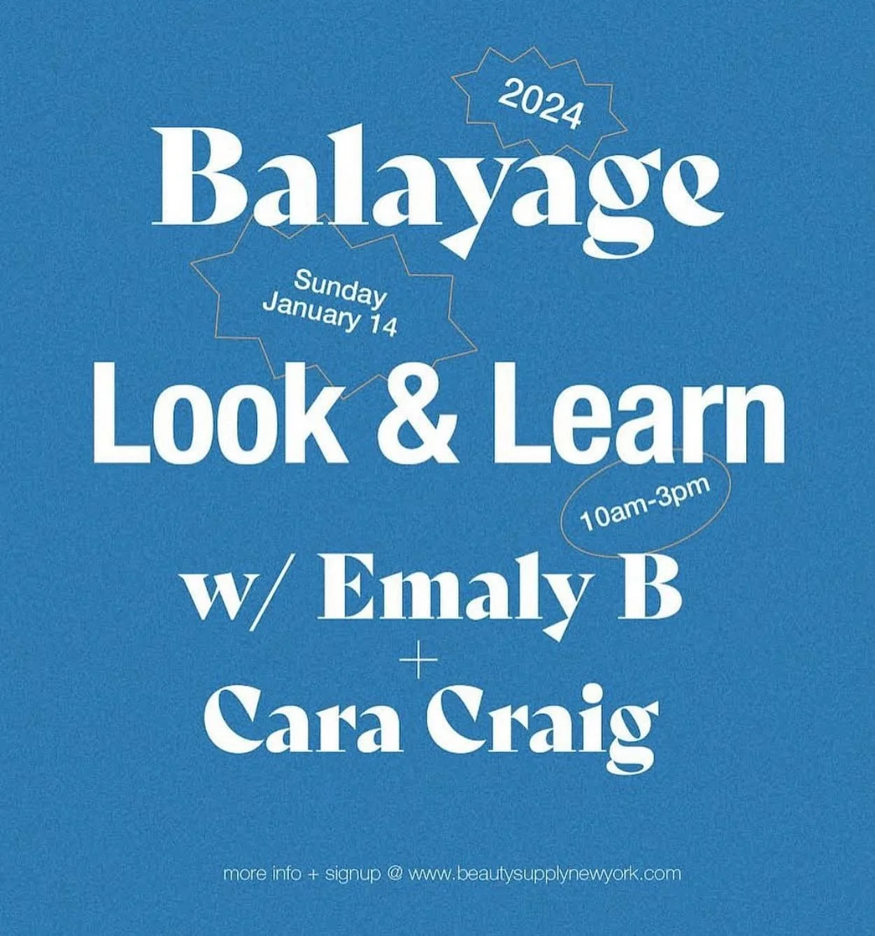 Hellloooo hairstylists 📢  Emaly and I are teaching a class in January 2024. I&rsquo;ll tell you everything I know ! 🩵You may want to attend this class if 1)you&rsquo;ve ever wanted to know how to create a beautiful blonde with balayage highlights 2