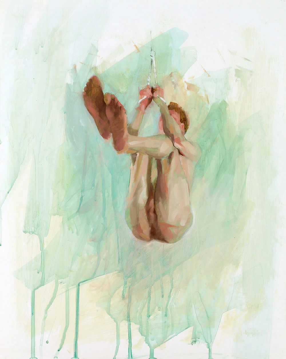 Hang Study No. 2 20 x 16 inches oil on TerraSkin