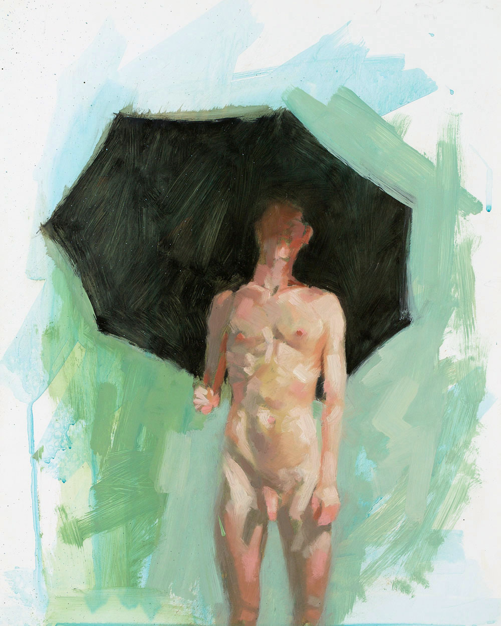   Umbrella Study No. 2   20 x 16 inches  oil on TerraSkin    