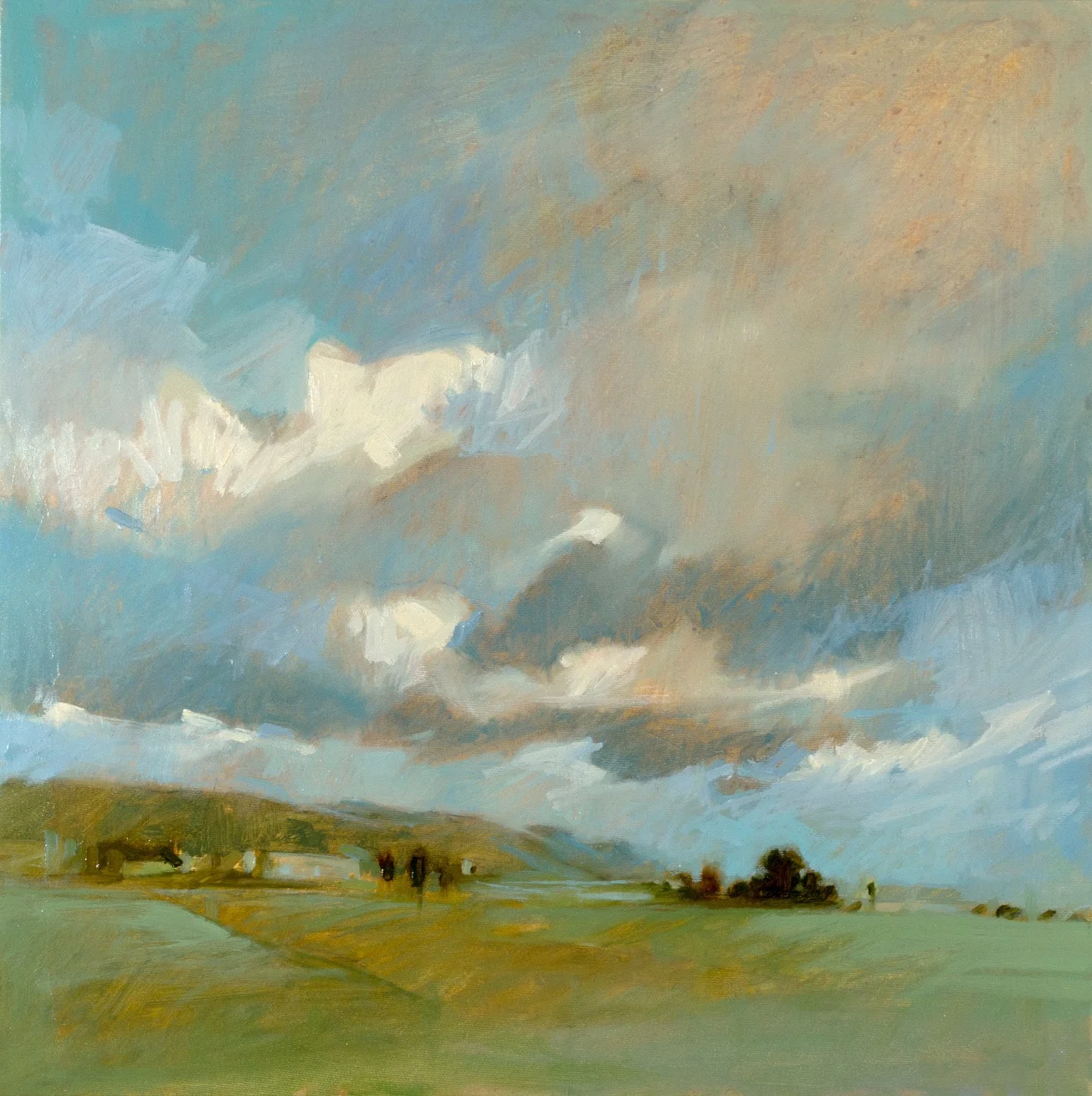 Valley Plan 18 x 18 inches oil on canvas - SOLD