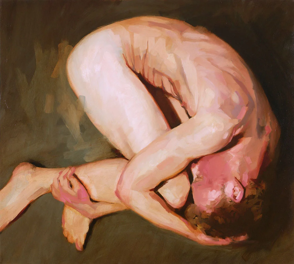 Enveloped 36 x 40 inches oil on canvas