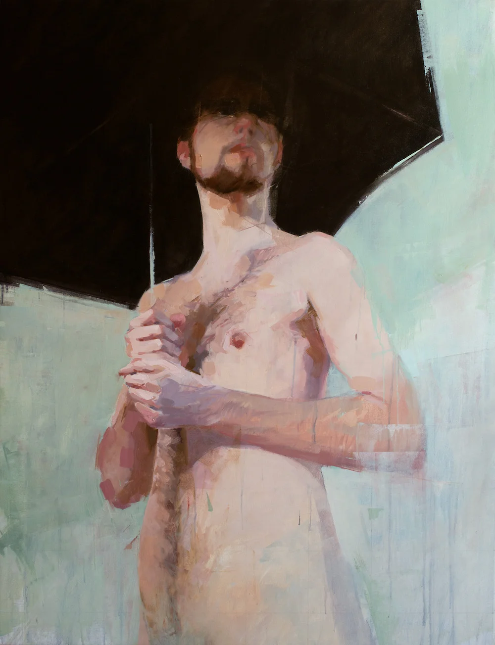 Umbrella I 52 x 40 inches oil on canvas