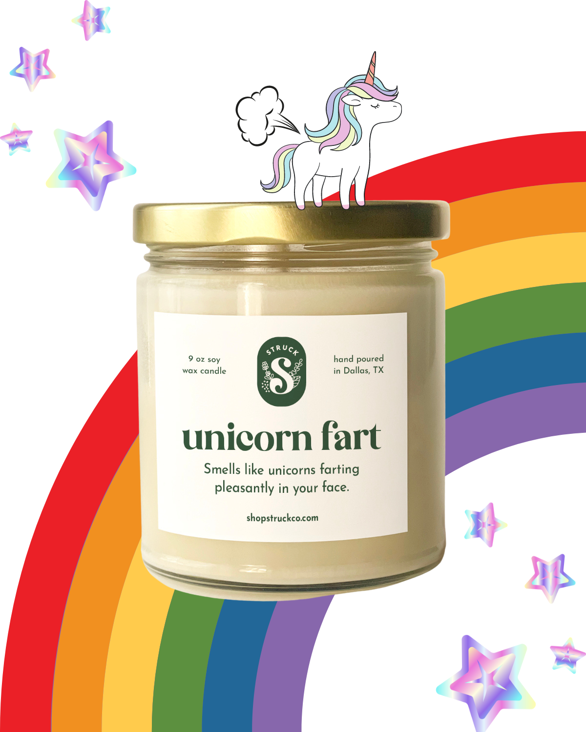 Unicorn farts scented candle pack unicorn tealights rainbow tealight candles