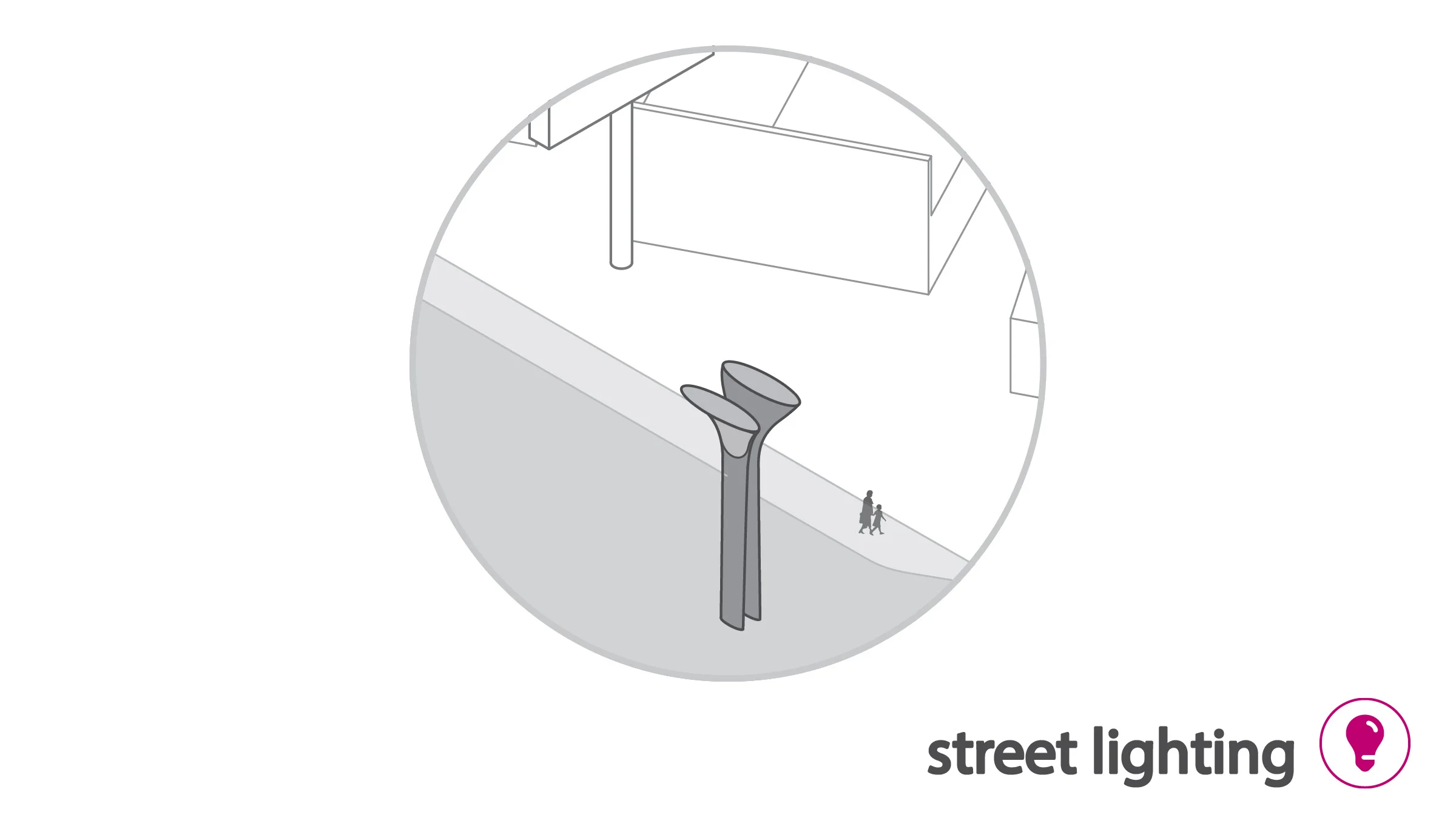 iconic LED street lights to be associated with the brand of lower westheimer 