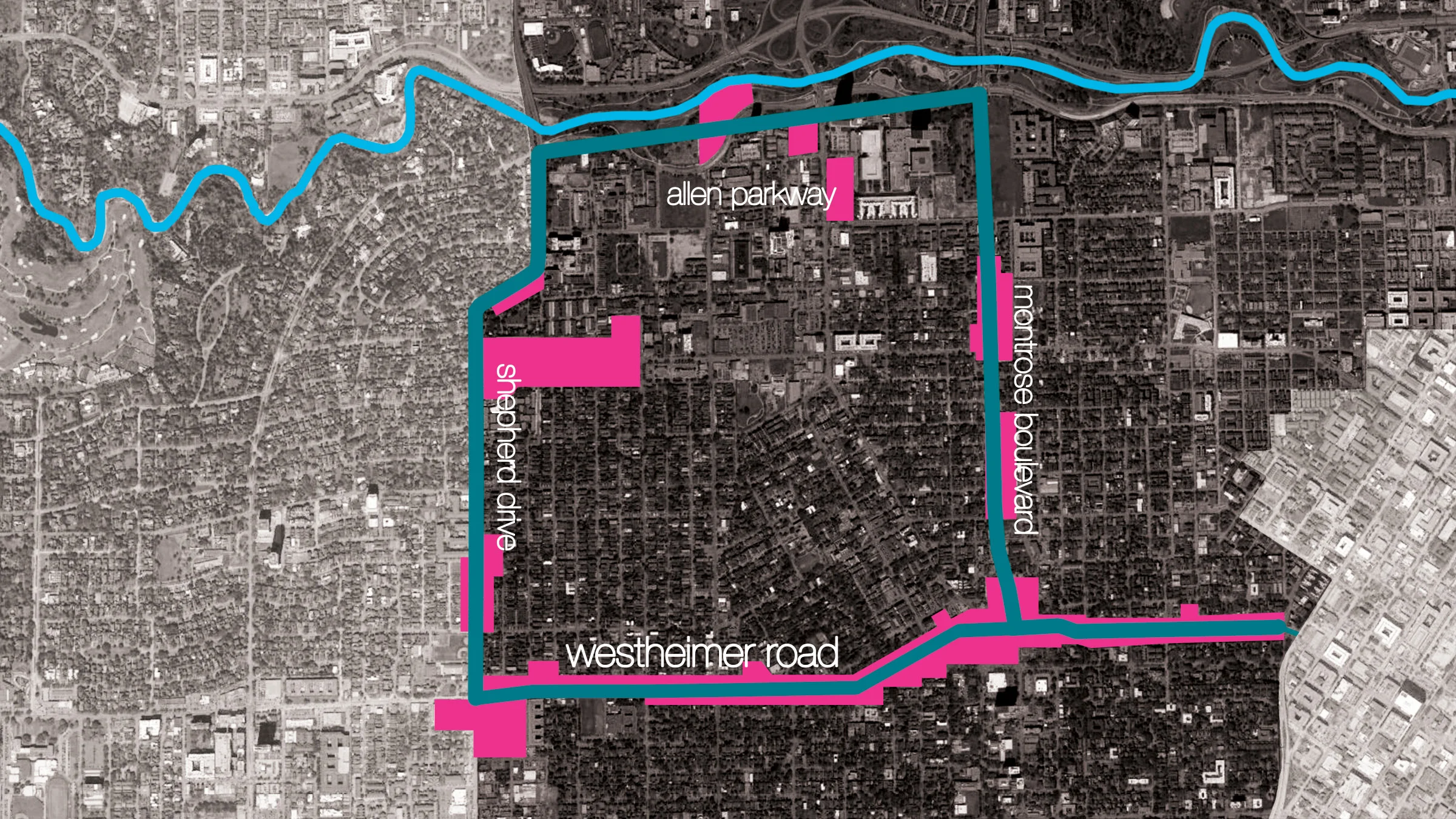 In phase 04 the gondola system proves to be successful and is extended to connect shepherd drive, allen parkway, montrose boulevard, and downtown