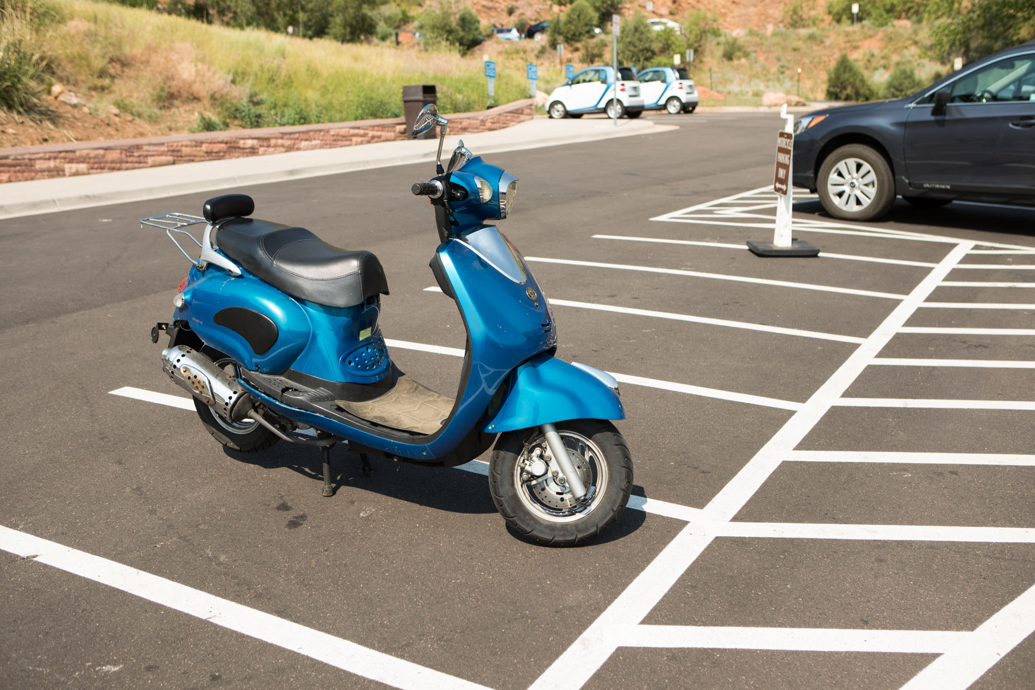 Blue Scooter