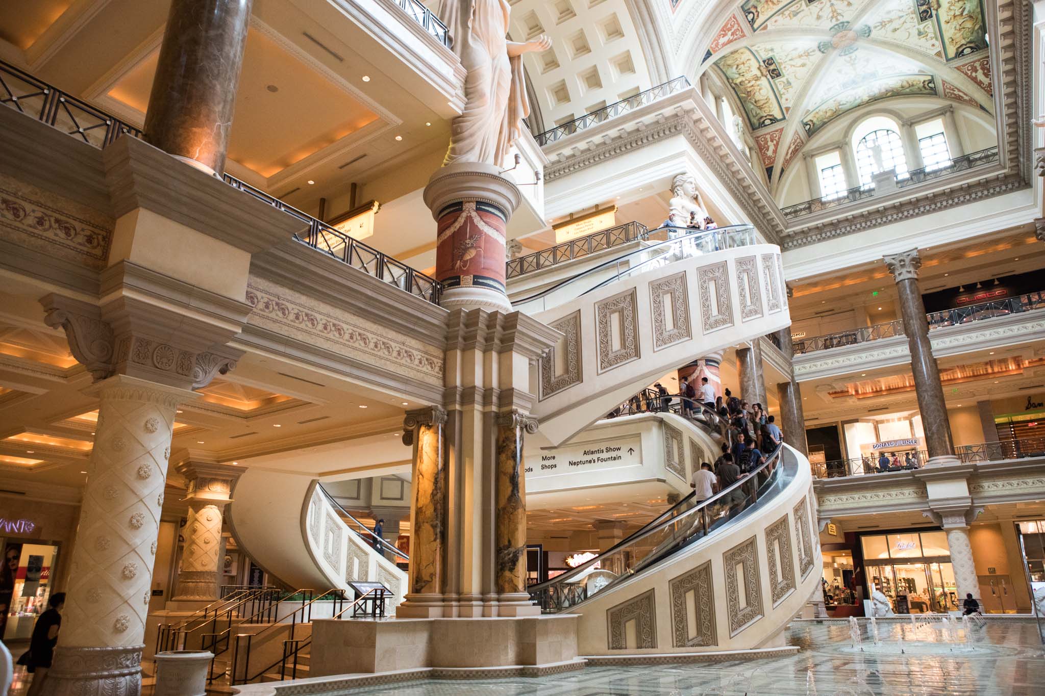 inside the forum shopping center of Caesars Palace.jpg