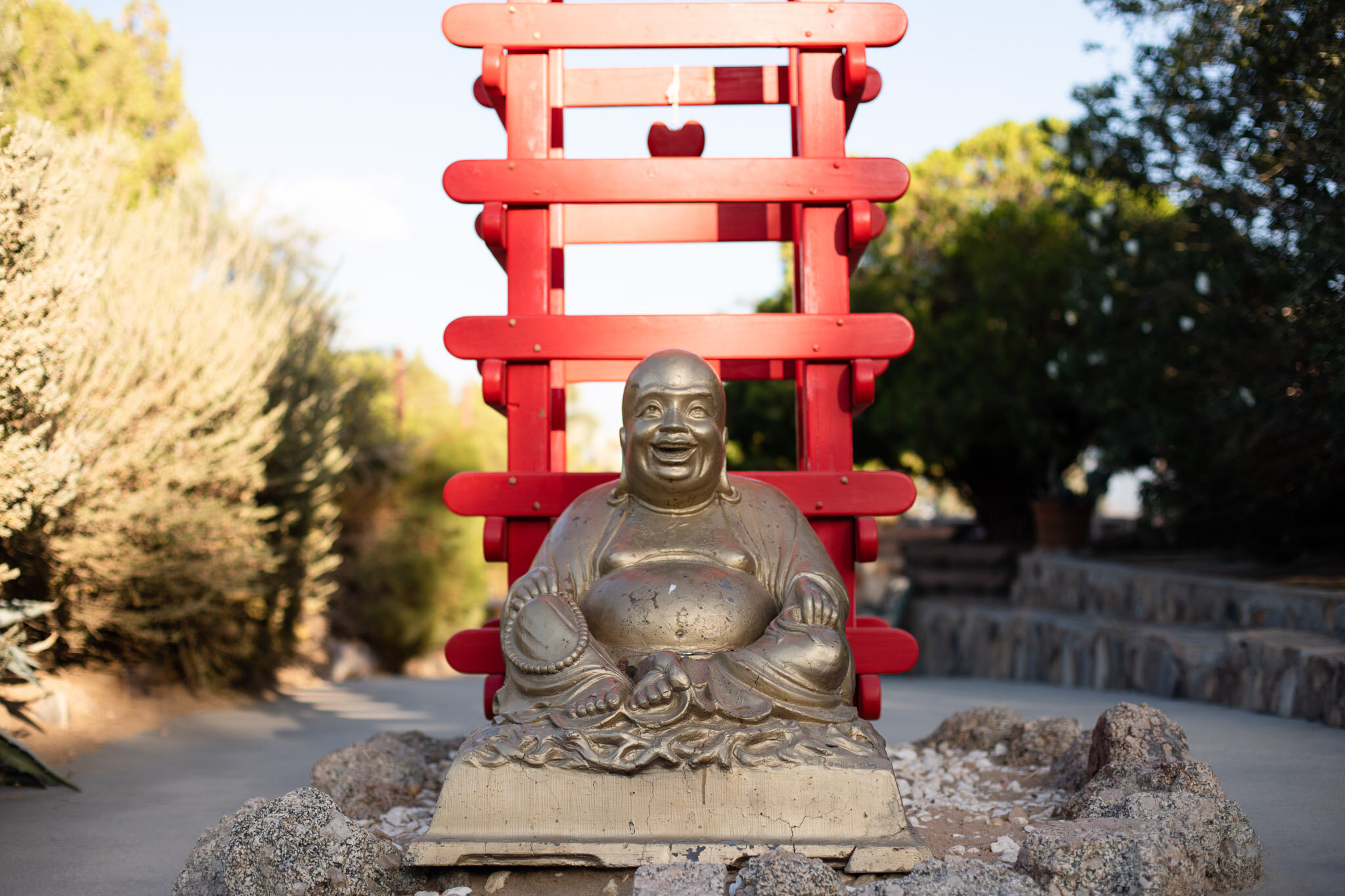 the welcoming Budha at the Joshua Tree Retreat Center.jpg
