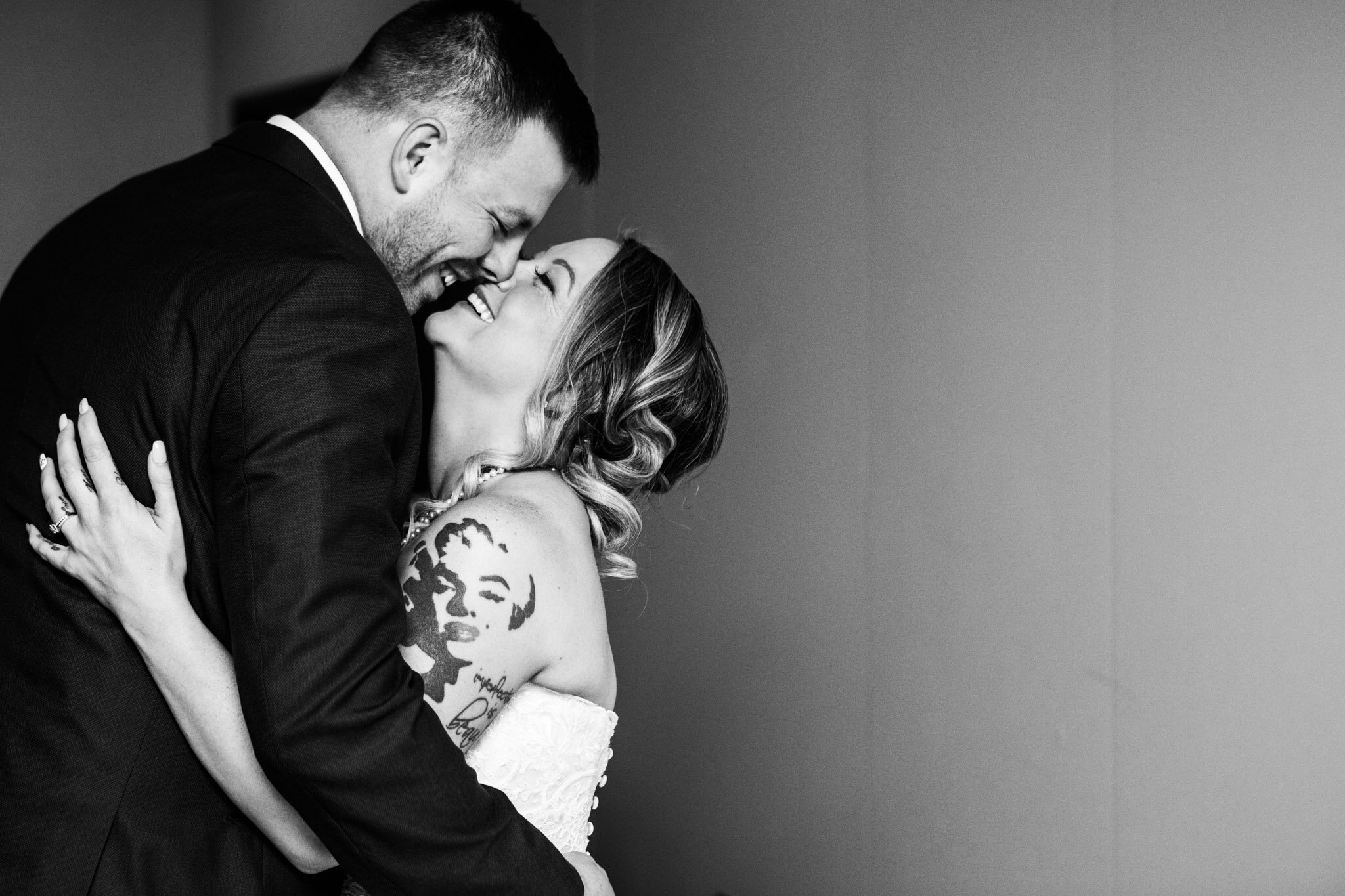 close up during first dance at NAV Canada Centre in black and white.jpg