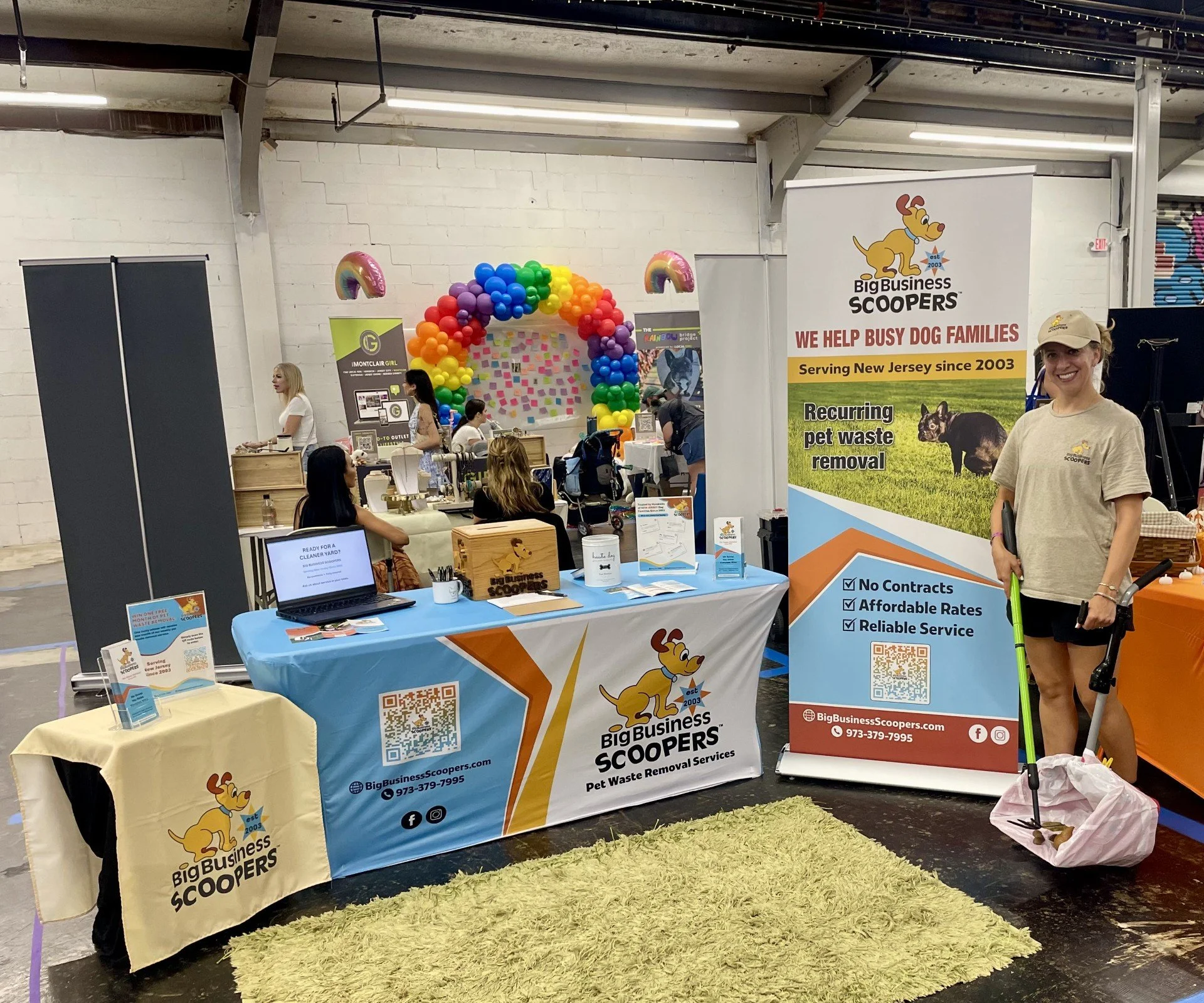 Big Business Scoopers at a local dog event in Montclair New Jersey