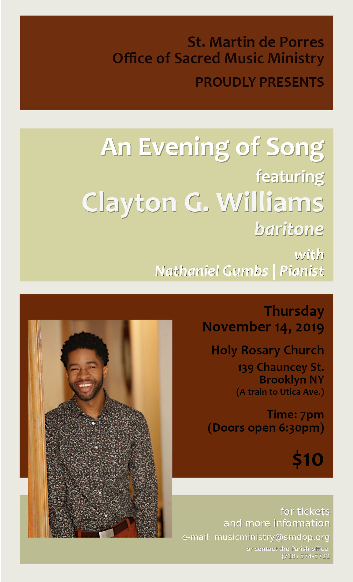 Clayton G. Williams in Concert