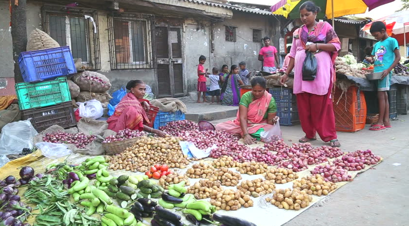 outdoor market in India