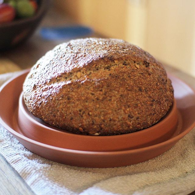 Wholemeal multiseed sourdough bake straight out of the Spring Oven baking book.