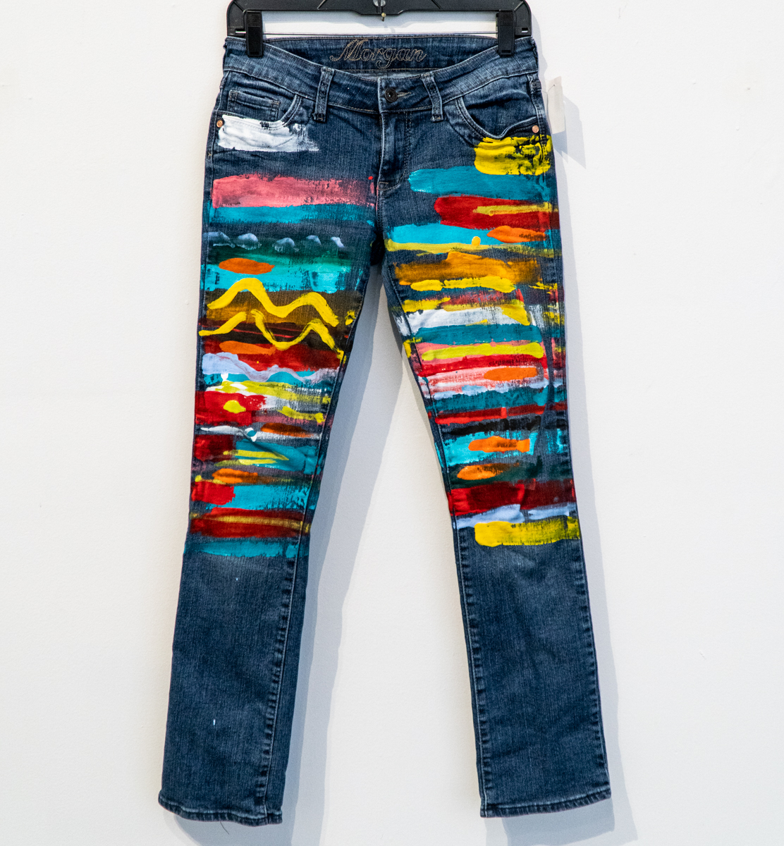 Paint Pants 22 - Size 1 Hand Painted on Morgan jeans (Womens) — Ten Hundred