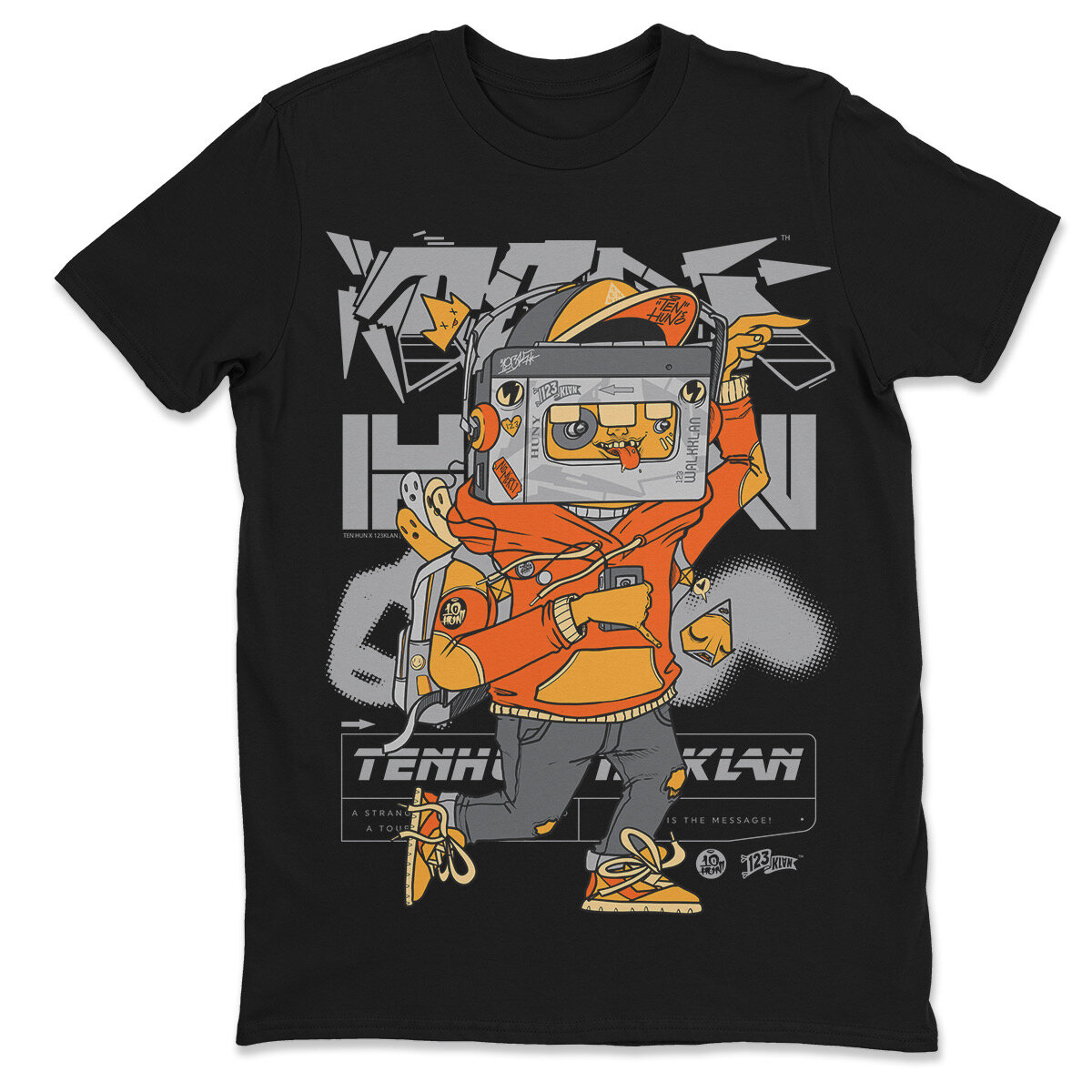 "Walkman"- T Shirt -  Collab with 123Klan