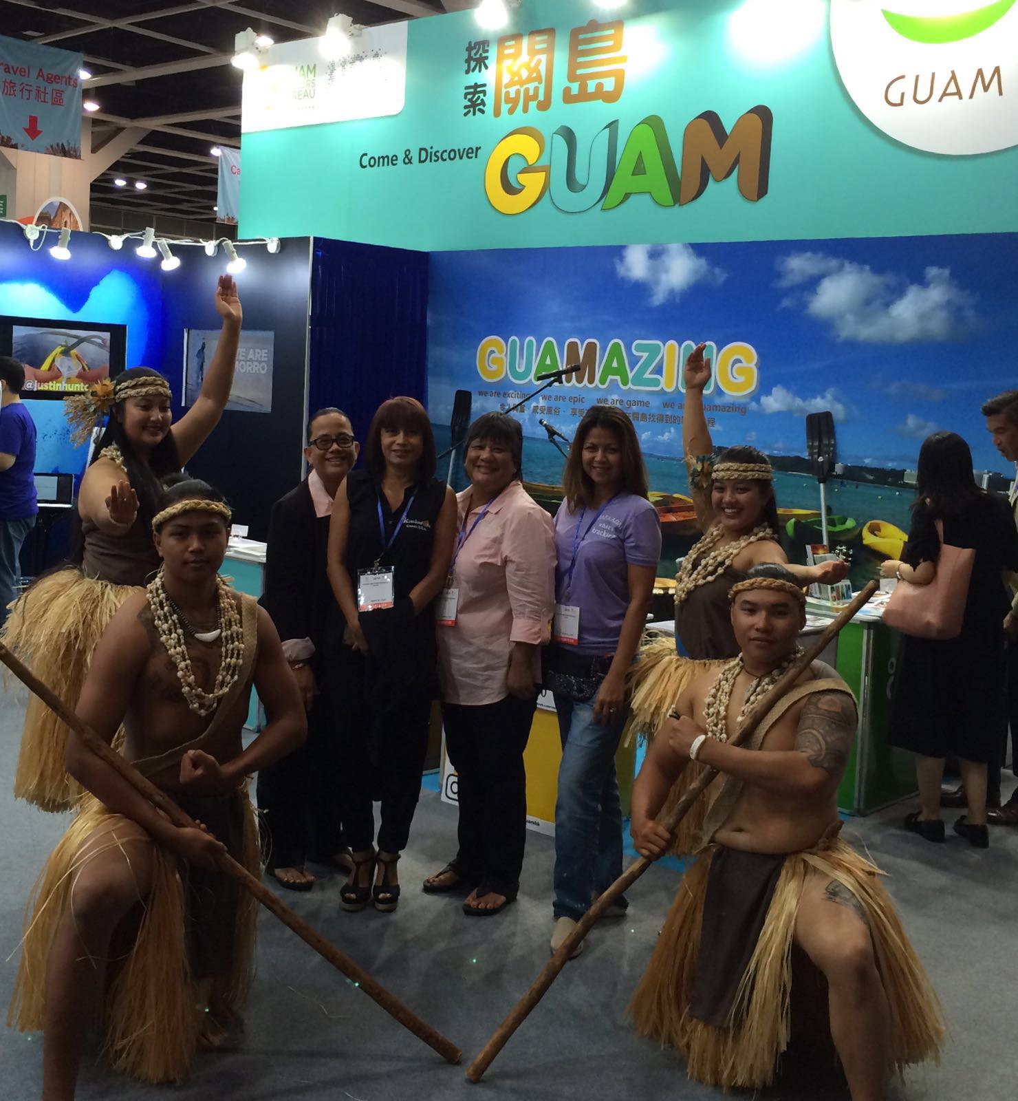 Kracked Egg Owners in attendance at The 30th International Travel Expo in Hong Kong. From Left: Jennifer Muna Aguon, Annmarie T. Muna, Antonita (Toni) Blas, and Lory Tydingco