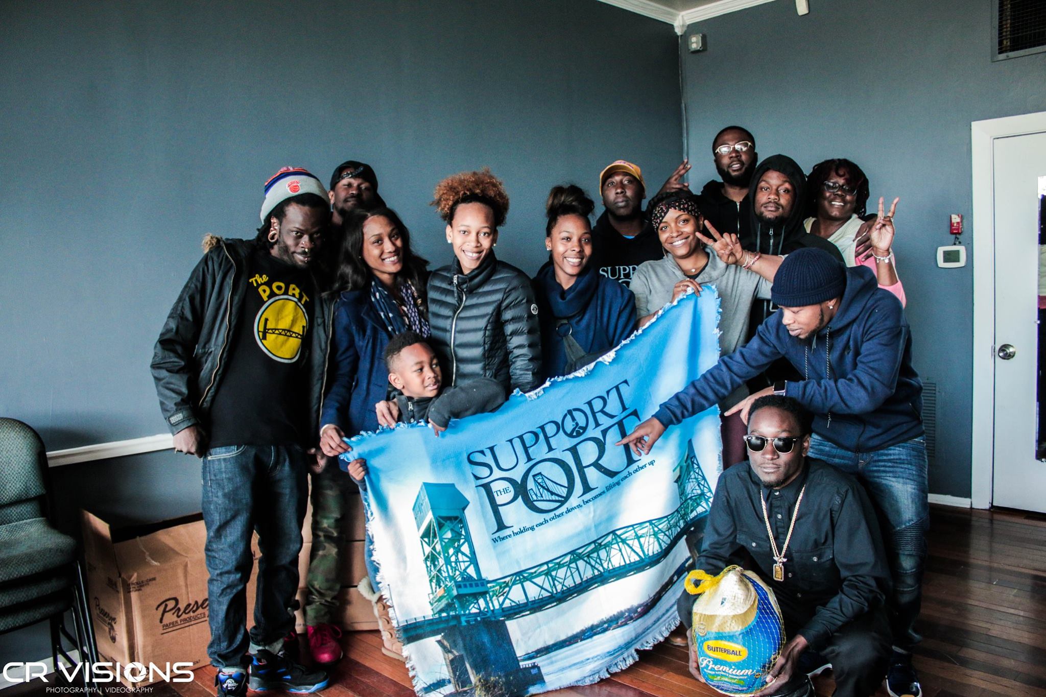 Thanks to all of our Volunteers That Gave a Helping Hand During Support The Port & On The Edge Barbershop Turkey Bowl Tuesday(Free Turkey Giveaway)