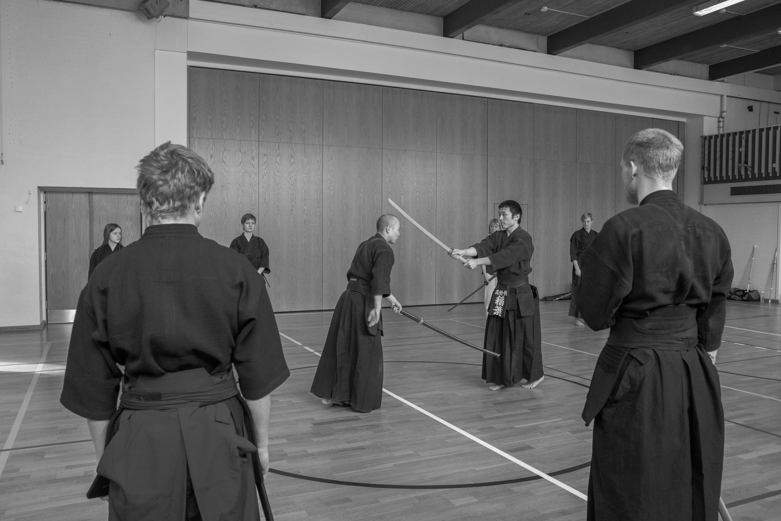 Yosuke Ueda og Masanori Inaba demonstrerer kata ipponme