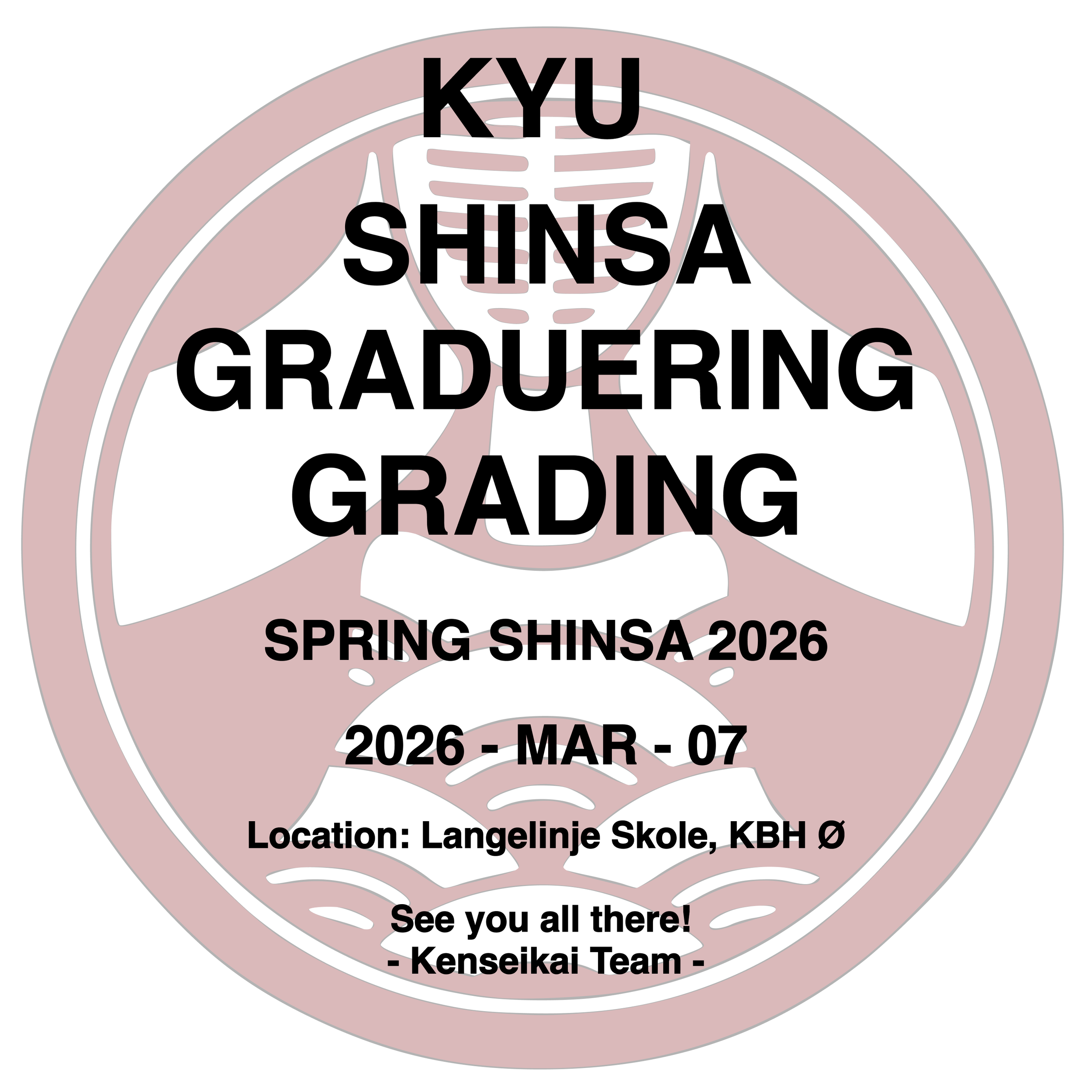 Sign up for Spring Grading/Shinsa (up to 1st Kyu) in 2026