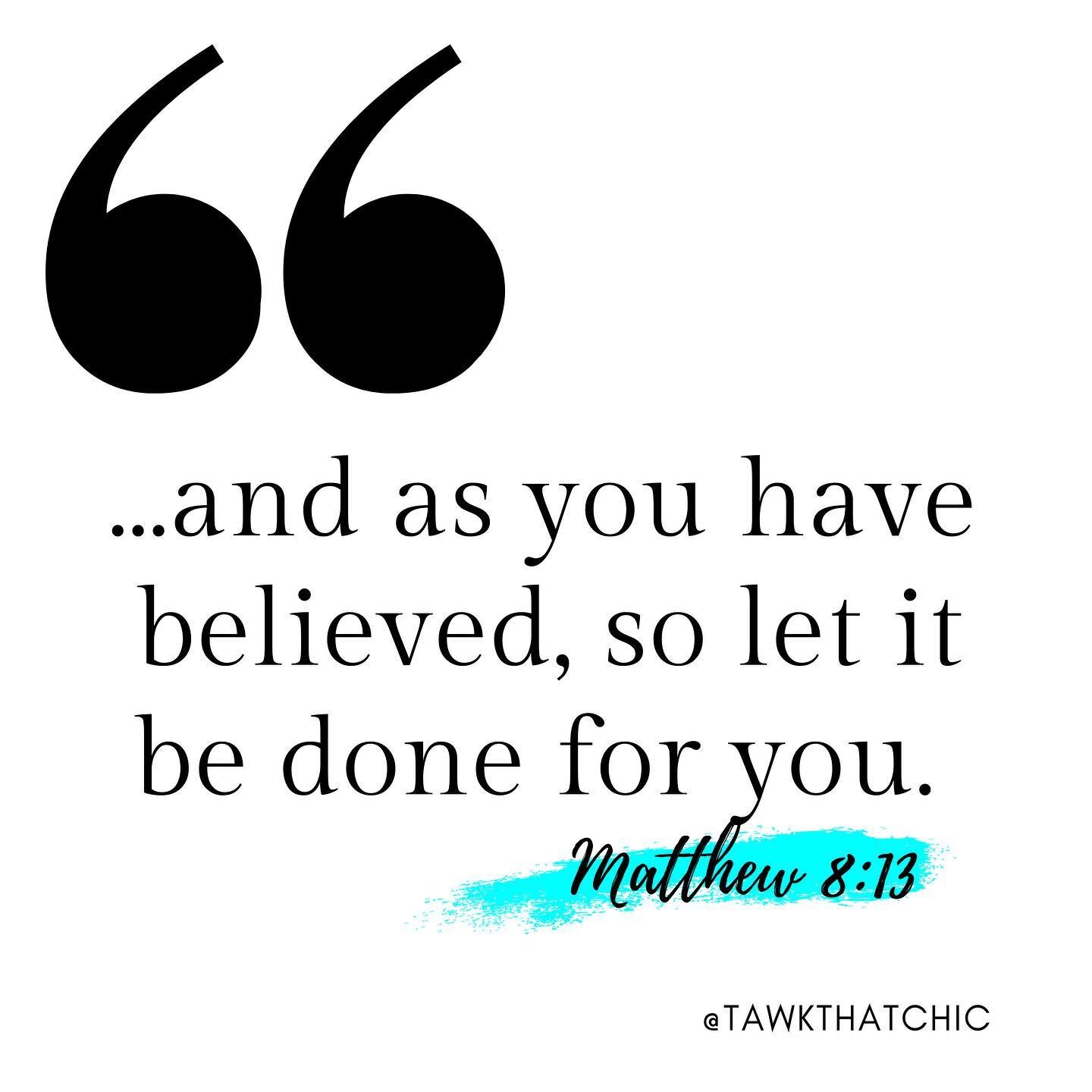 What are you choosing to believe? There was a centurion that came to Jesus and told him how his servant was paralyzed and tormented. Before the centurion even asked for healing for his servant, Jesus said he would come heal him. The centurion believe