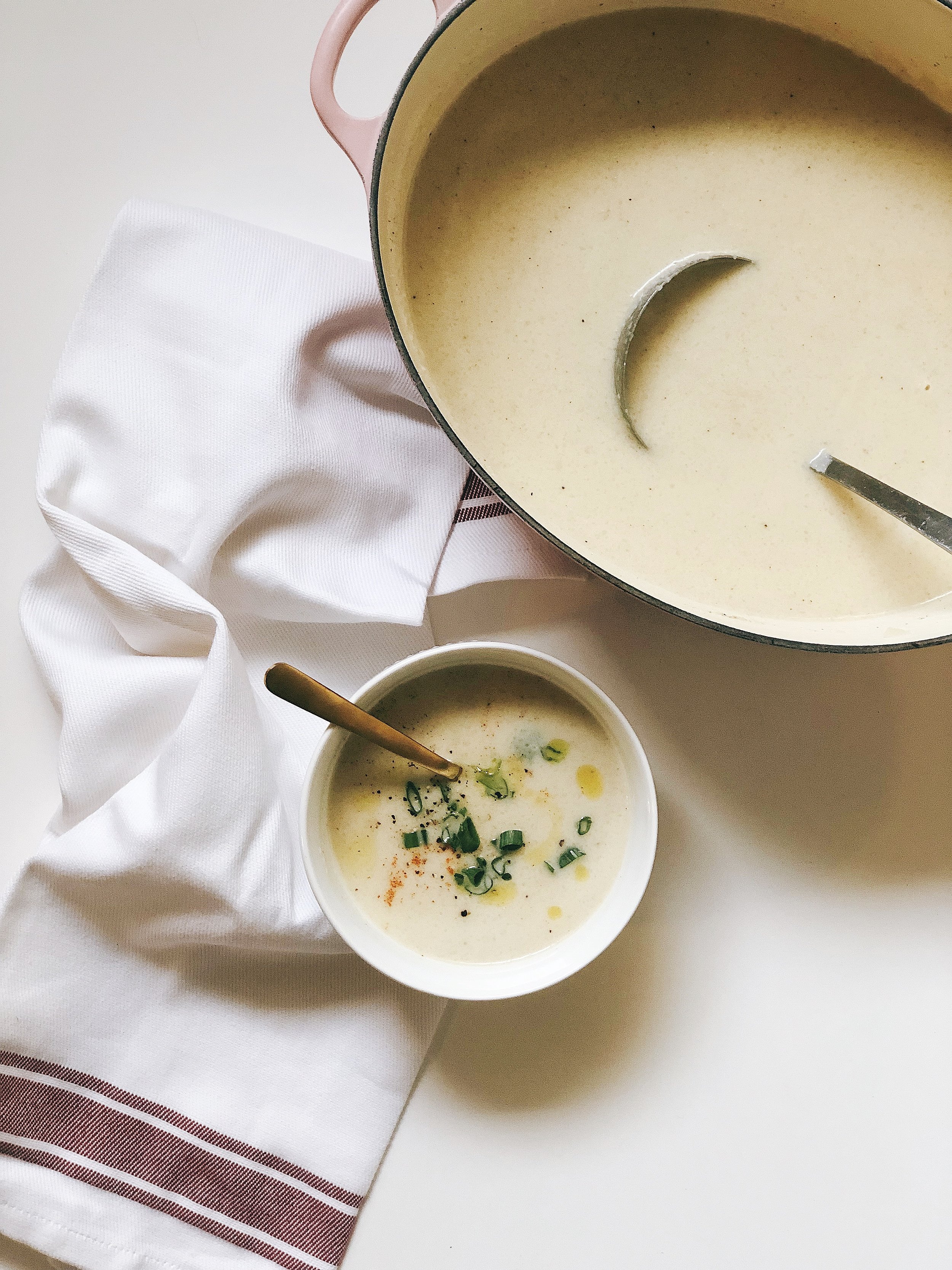 WHOLE30 WEEK 1 UPDATE + CAULIFLOWER SOUP RECIPE