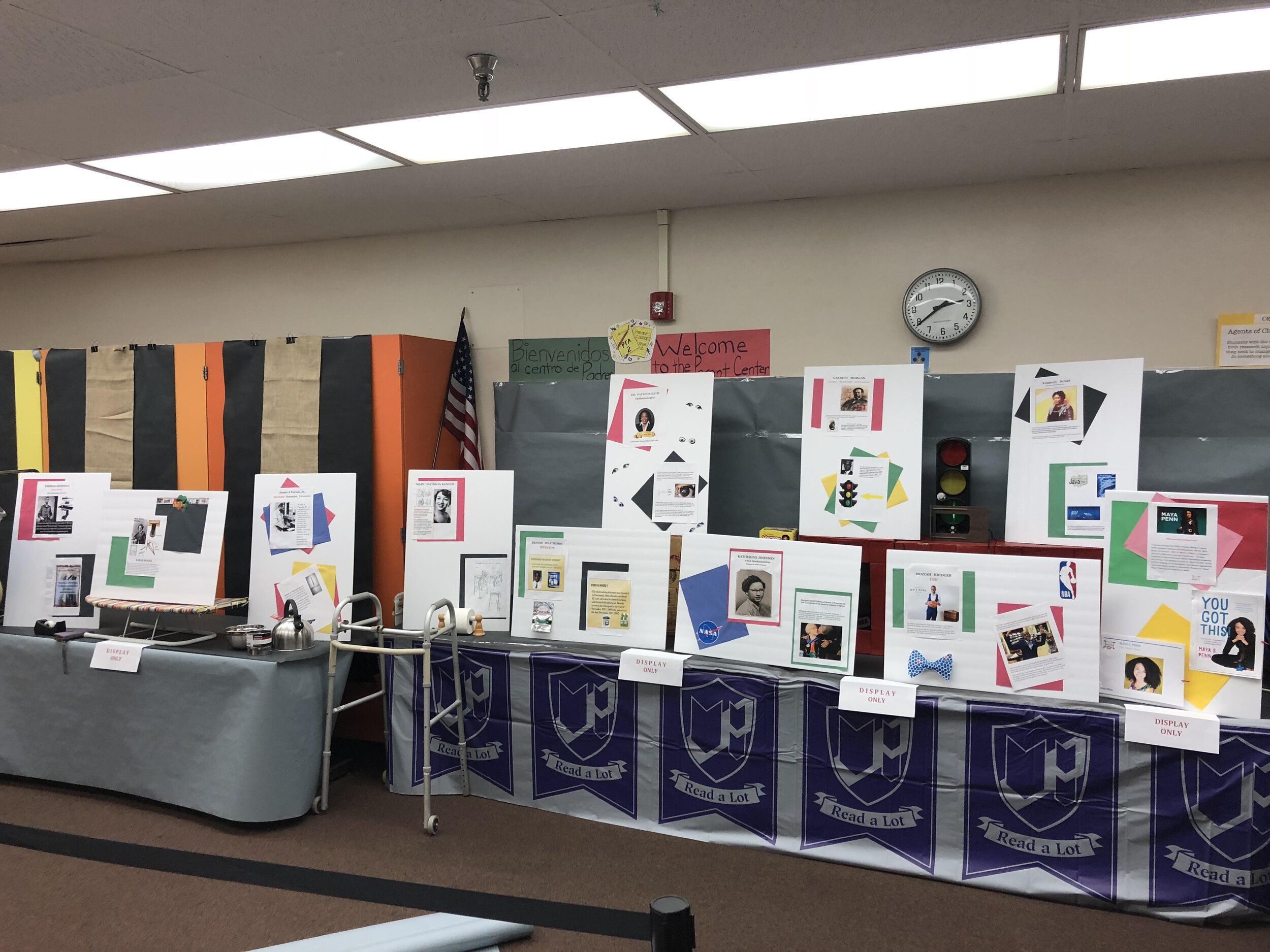 Black History Month Display at Crescent Heights Magnet