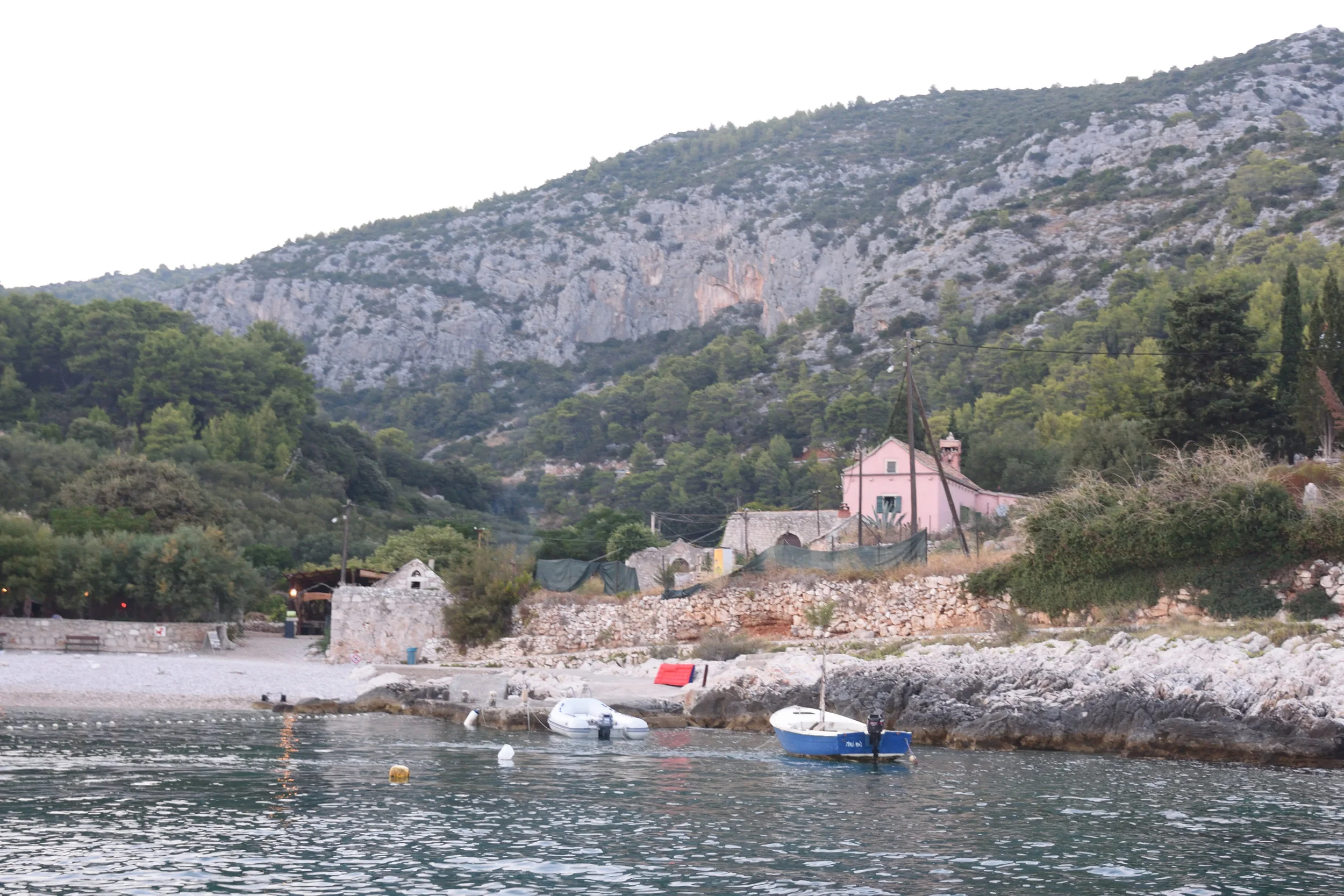 The bay we stayed in for late lunch, Hvar Island, Croatia 2016