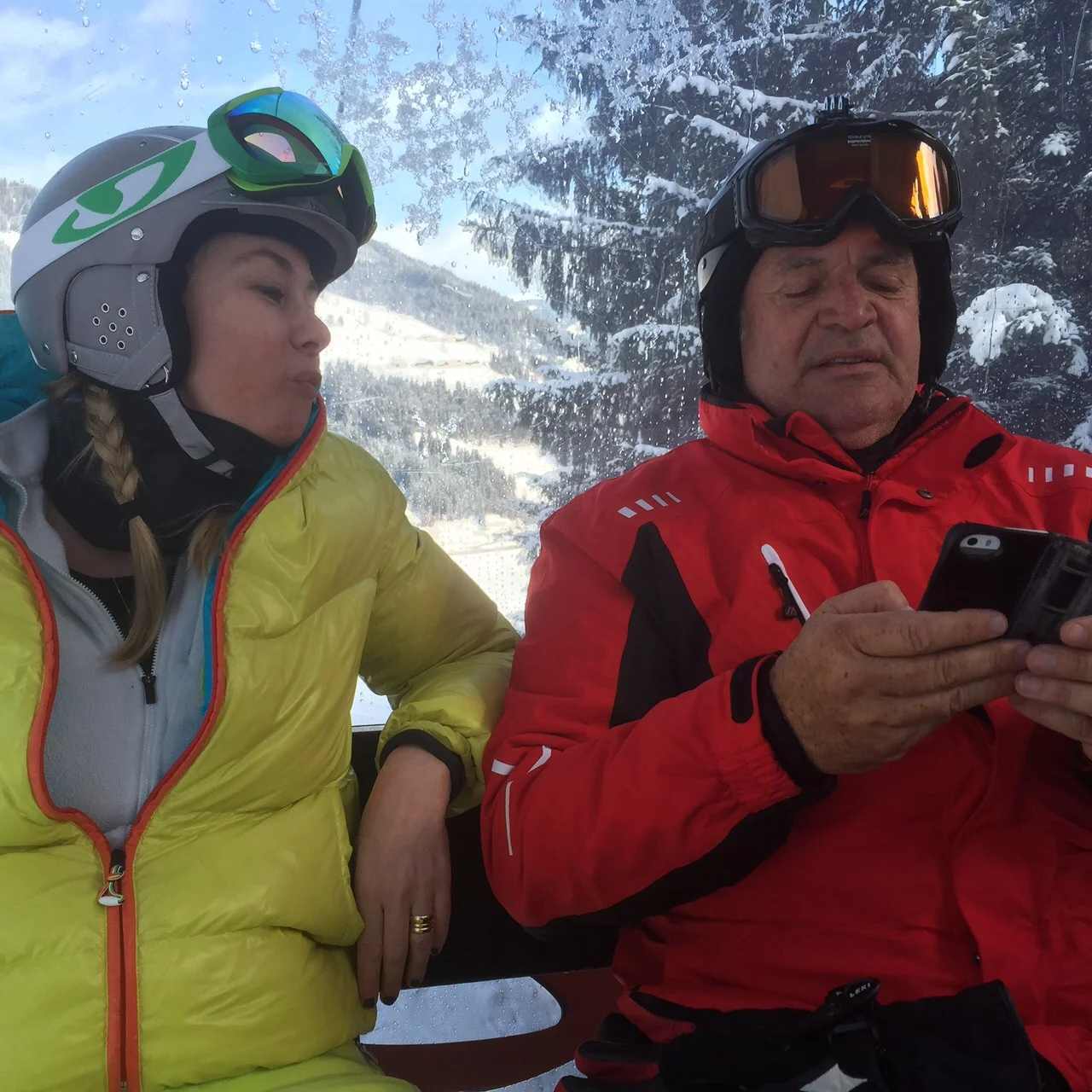 Me and our friend Keith, Flachau Ski Area 2016
