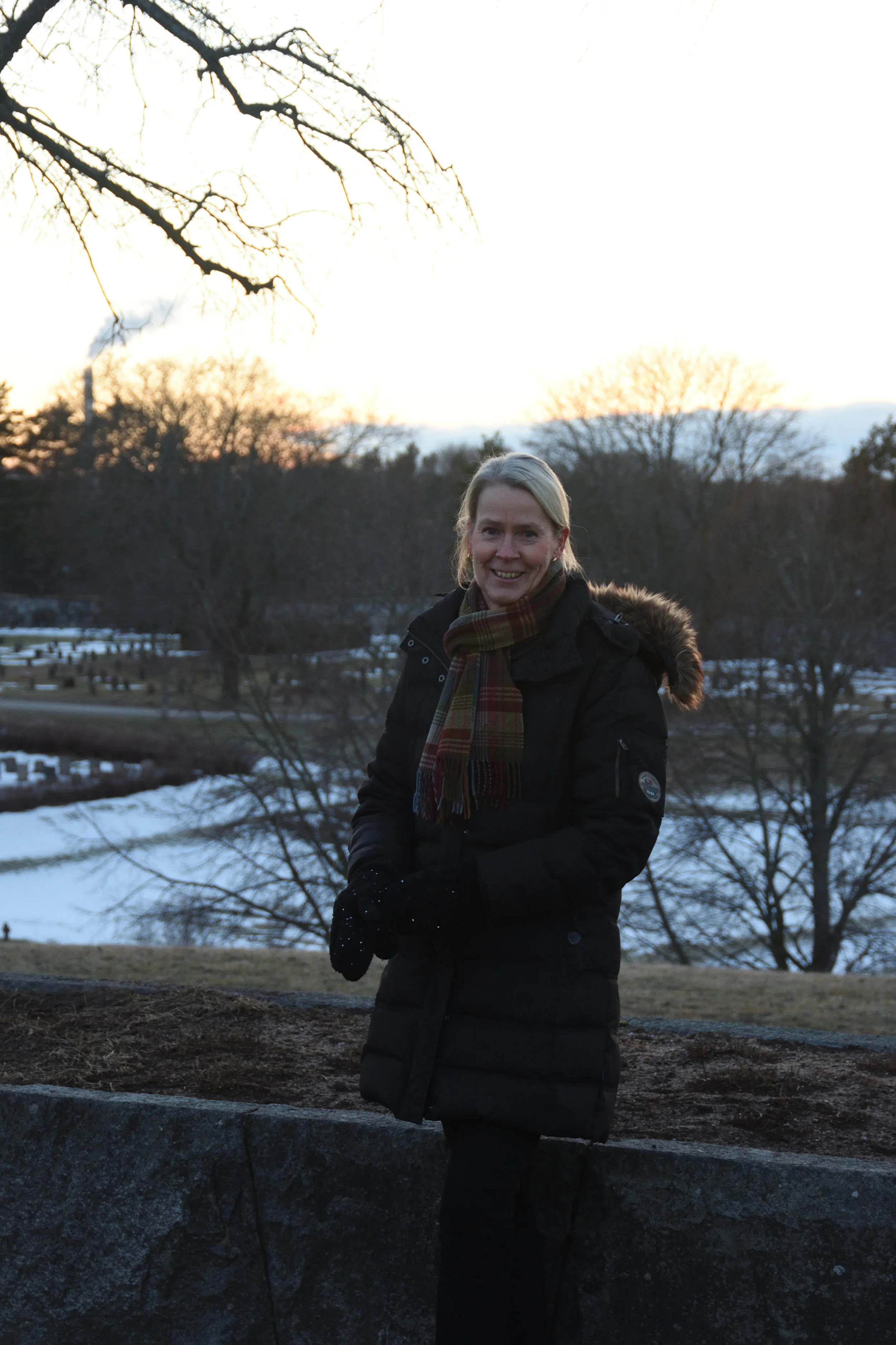 Gunnel at Skogskyrkogården, Stockholm 2017
