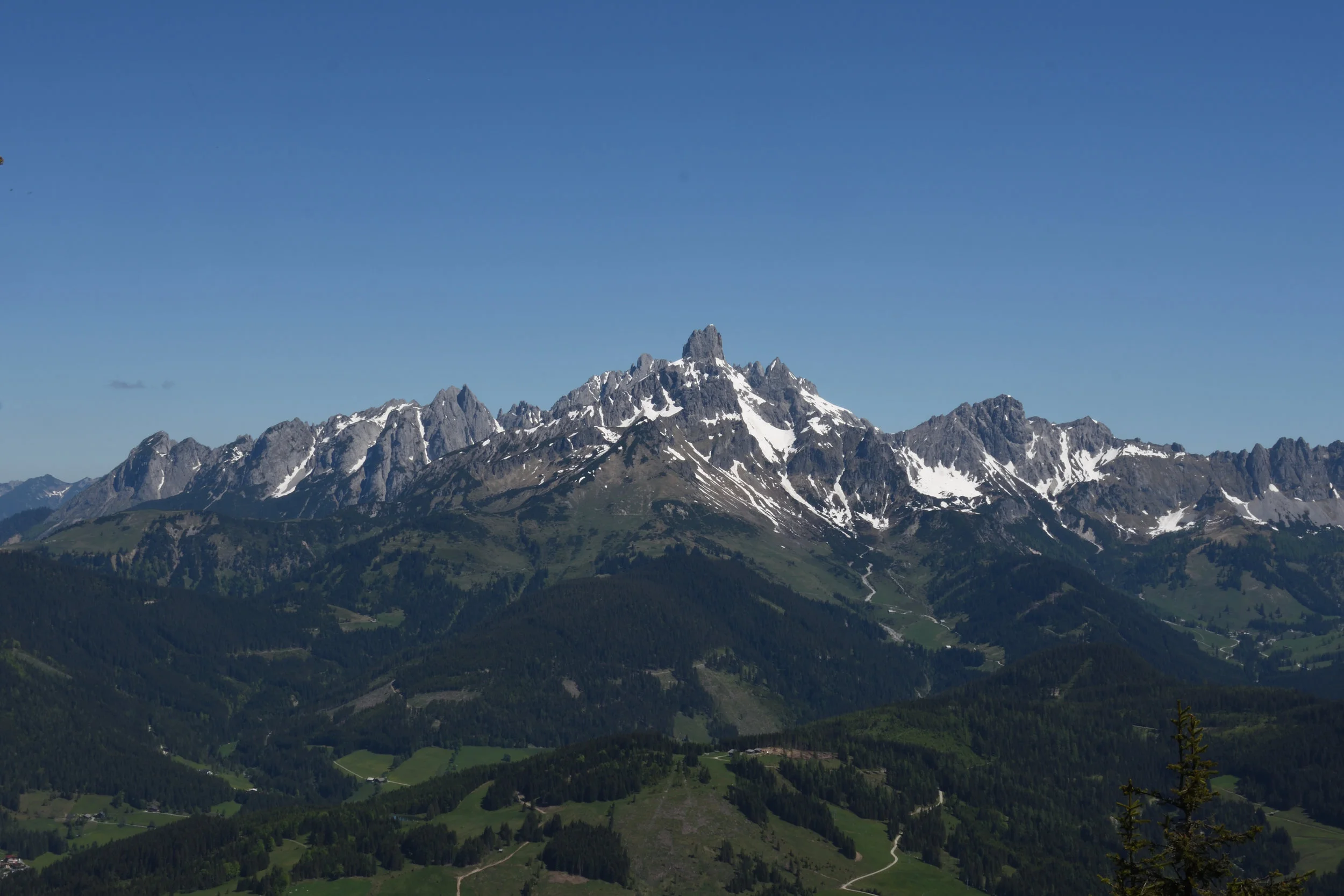 Bischofsmütze view from Roosbrand, Radstadt May 2017