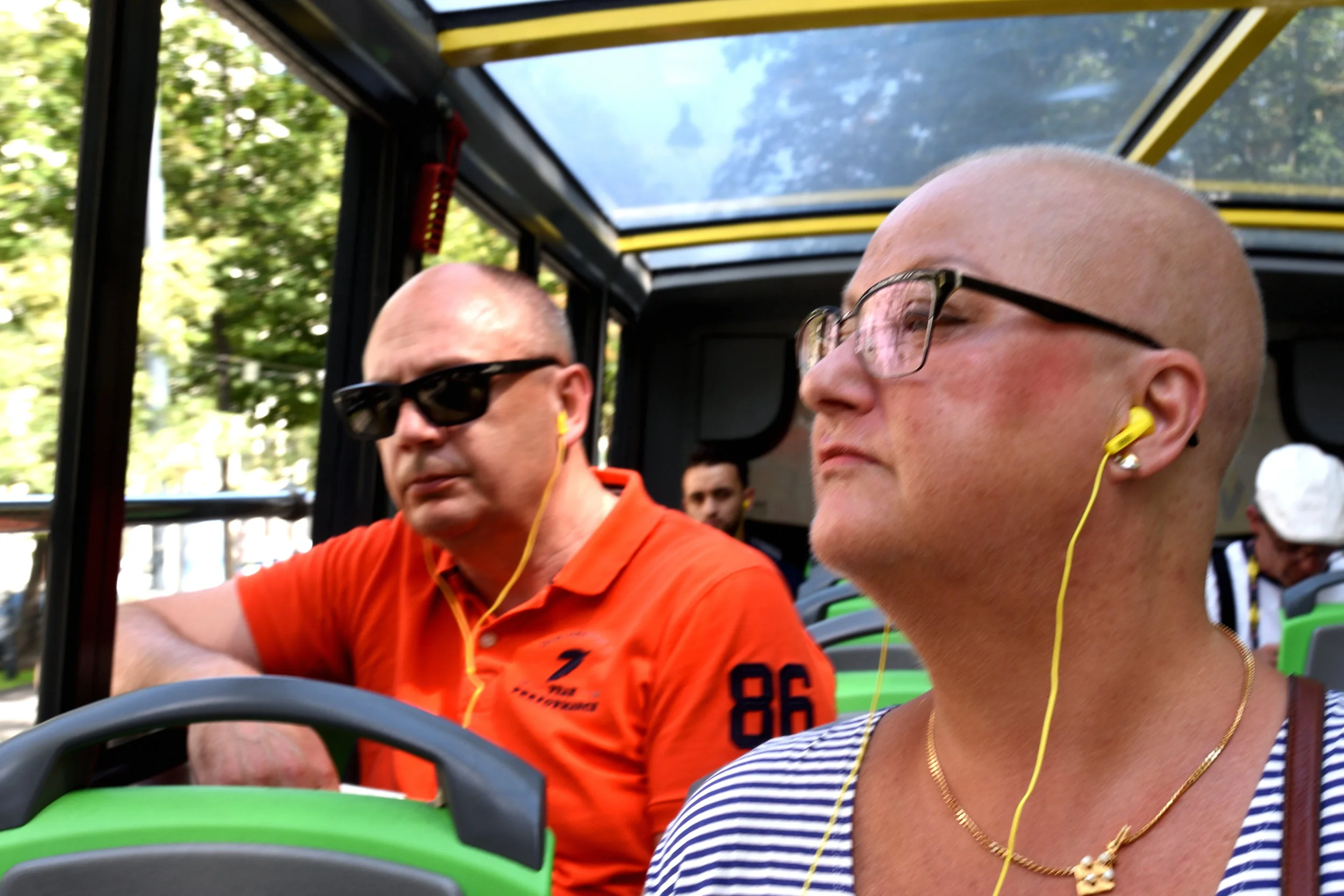 Stefan & Ullis, Hop on Hop off bus tour, Vienna July 2017
