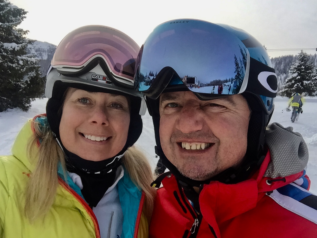Me and my husband, Flachau, Austria, February 2018 (i.e. today)