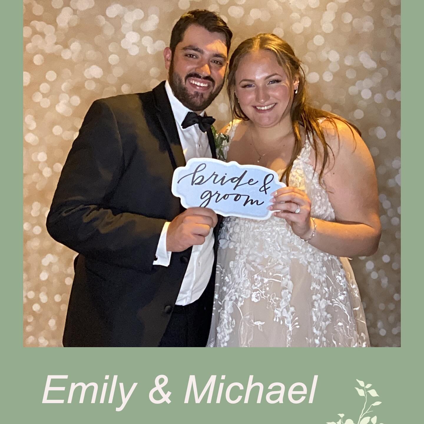Congratulations Emily &amp; Michael!!! #bostonphotobooth #goodtimesunlimiteddj #capeclubofsharon