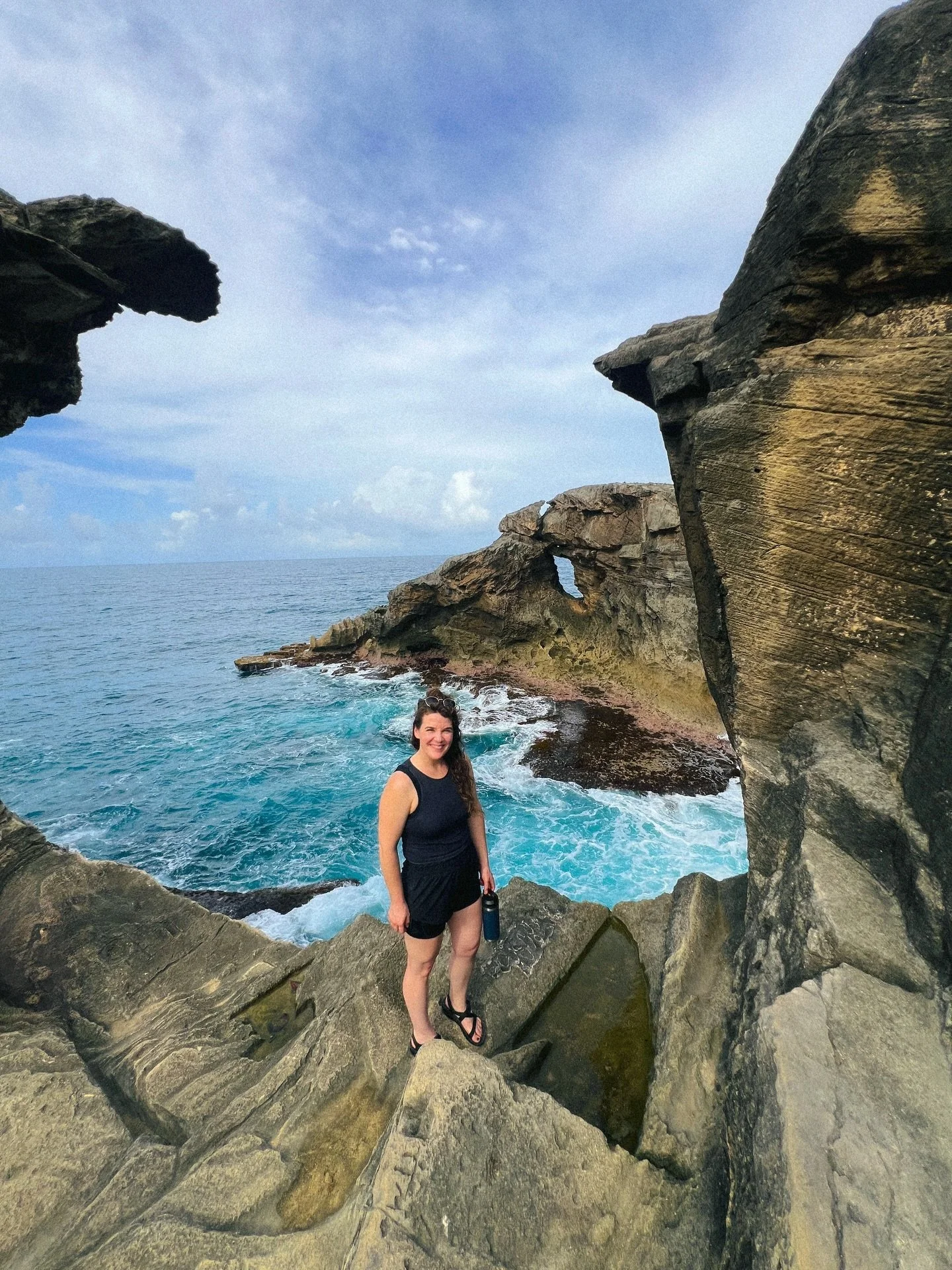 One last roundup of Puerto Rico photos&hellip; cuz I&rsquo;m eager to jump into spring in Michigan! 🇵🇷☀️ Lighthouse ✔️ Pi&ntilde;a coladas ✔️ Waterfalls ✔️ Cliffs ✔️ Salty beach hair ✔️ #puertorico