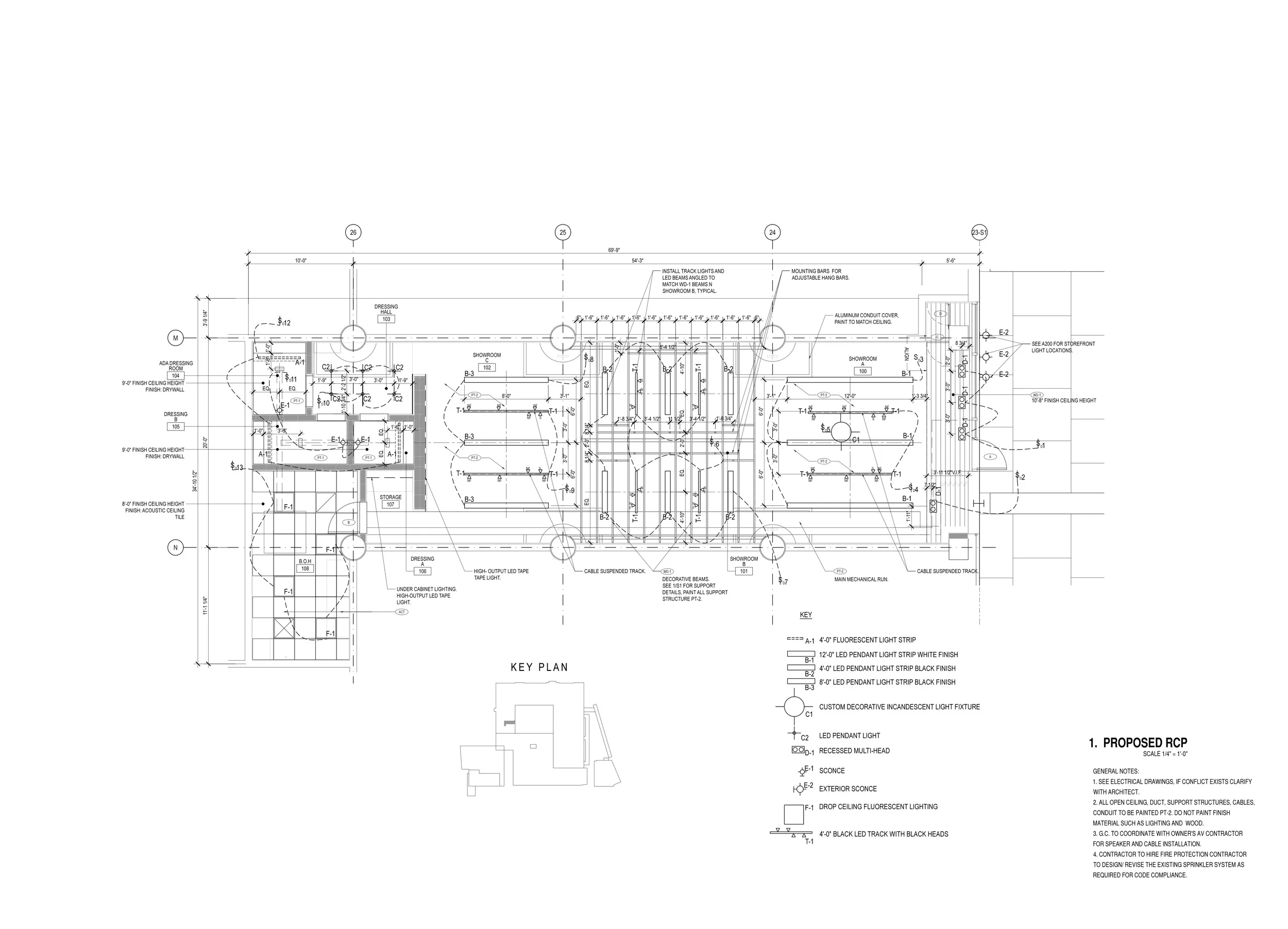 Sample Reflected Ceiling Plan