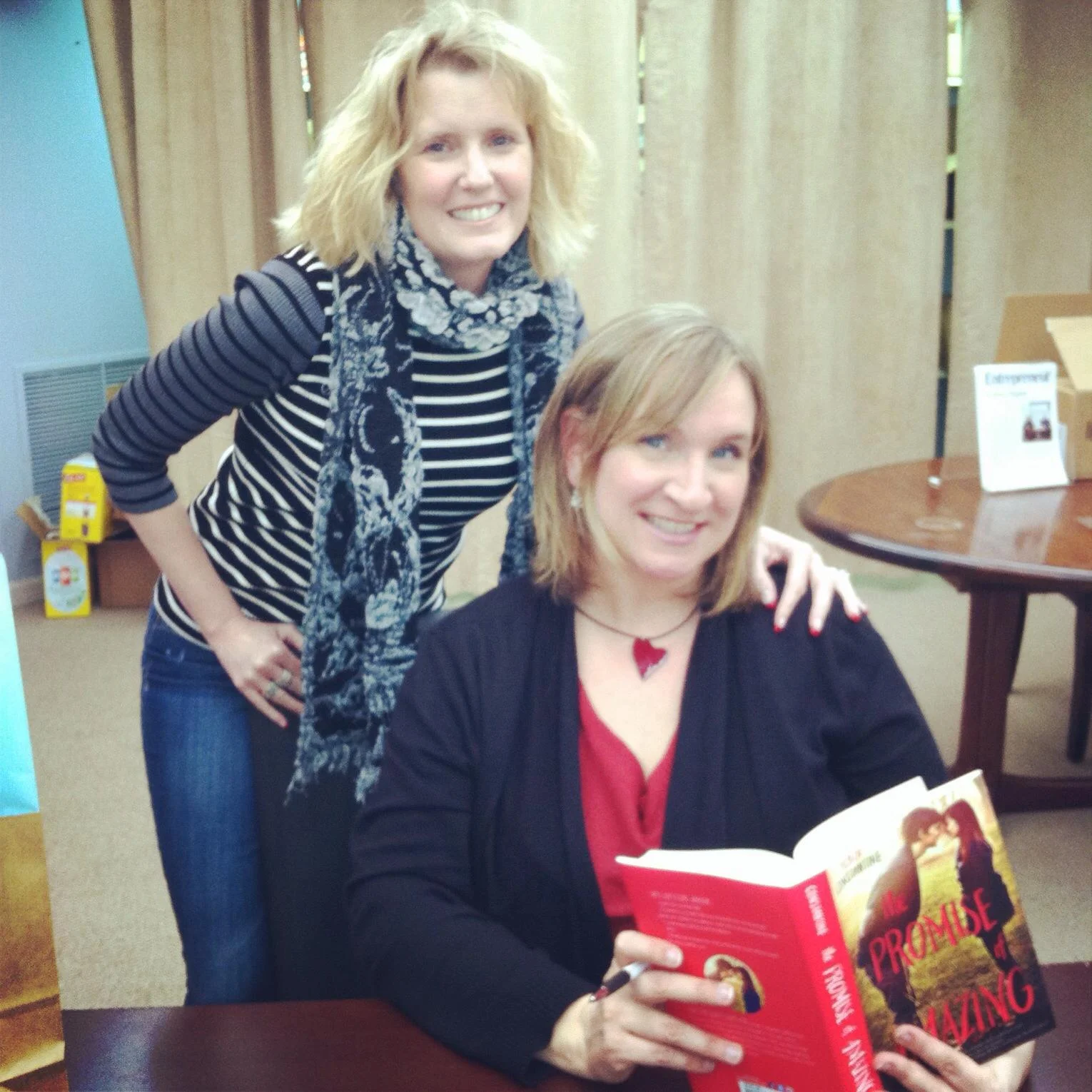 Book signing at [words] Maplewood. 