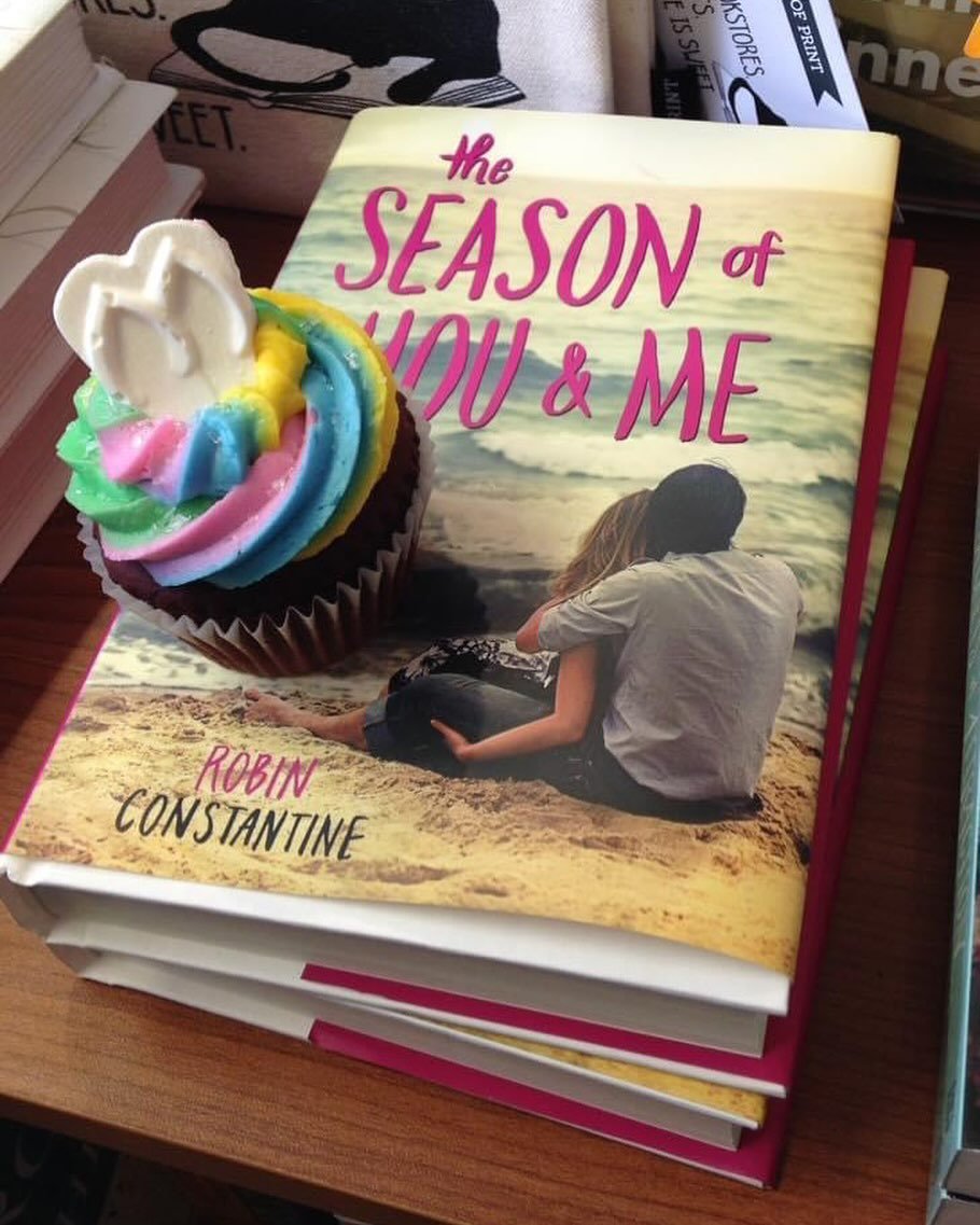 Love this memory that popped up for me on FB! The Season of You &amp; Me came out 8 years ago and this was from my signing at Booktowne in Manasquan, NJ. One of my best friends surprised me with the cupcakes! Check out the  white chocolate flip flops