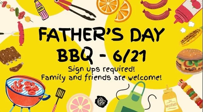 Join us this upcoming Sunday to celebrate Father&rsquo;s Day with a barbecue! Everyone is welcome!

We will also be showcasing VBS performances!