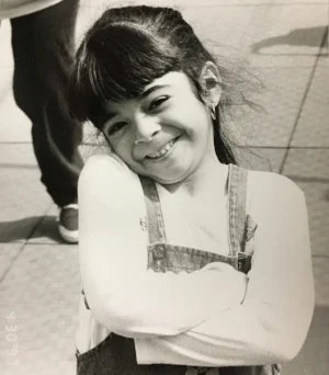 A student on our Bronx school playground in 1987