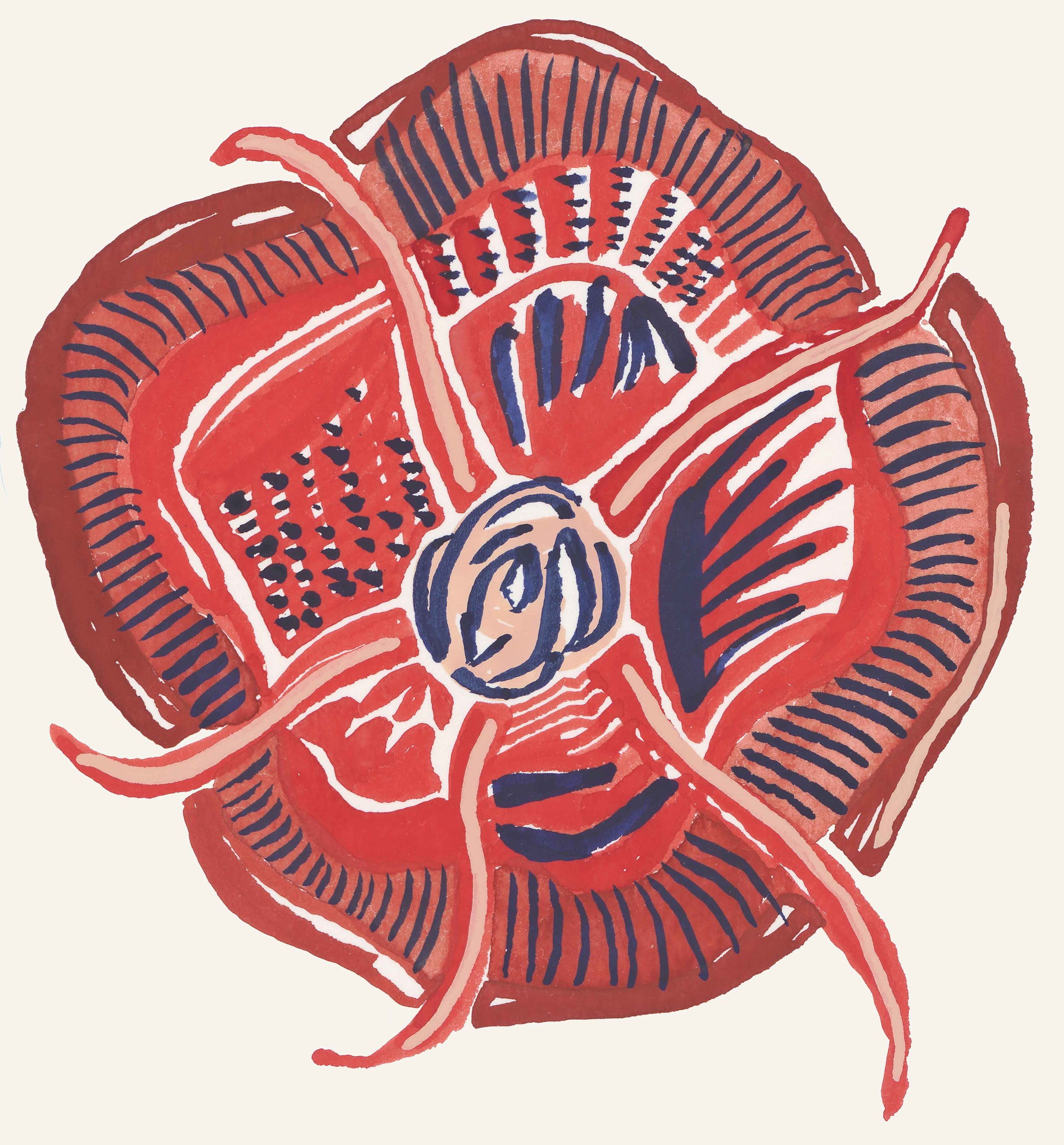 Rosa Rose Series Red, No. 1 of 6 Framed