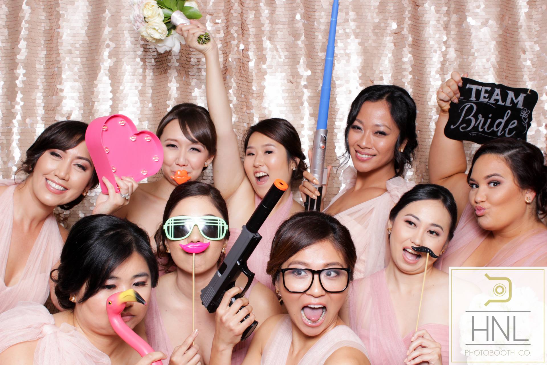 wedding party photo booth photography in waialua haleiwa north shore honolulu hawaii parties party planning