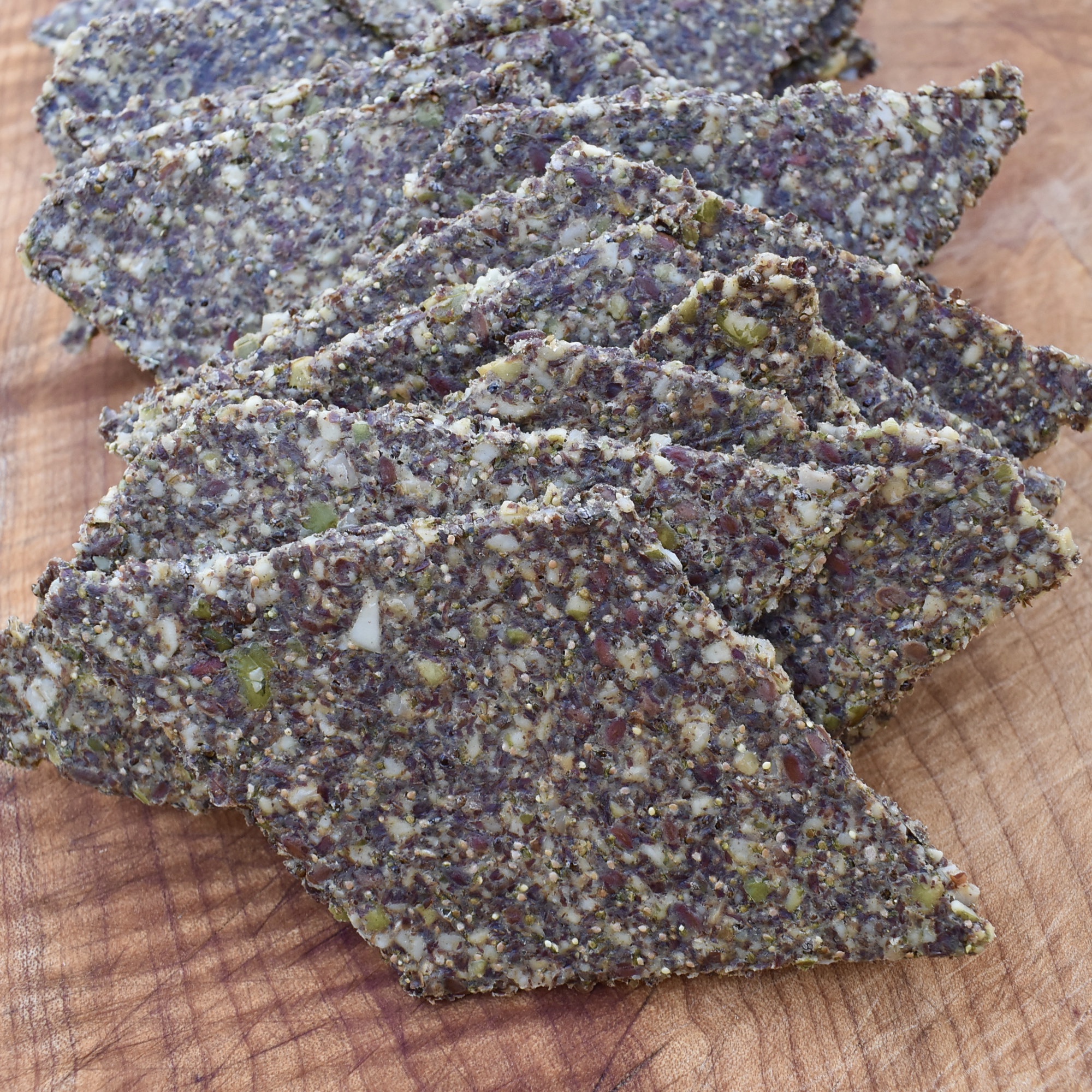 Nutrient-dense and super yummy Nettle Seed Crackers.