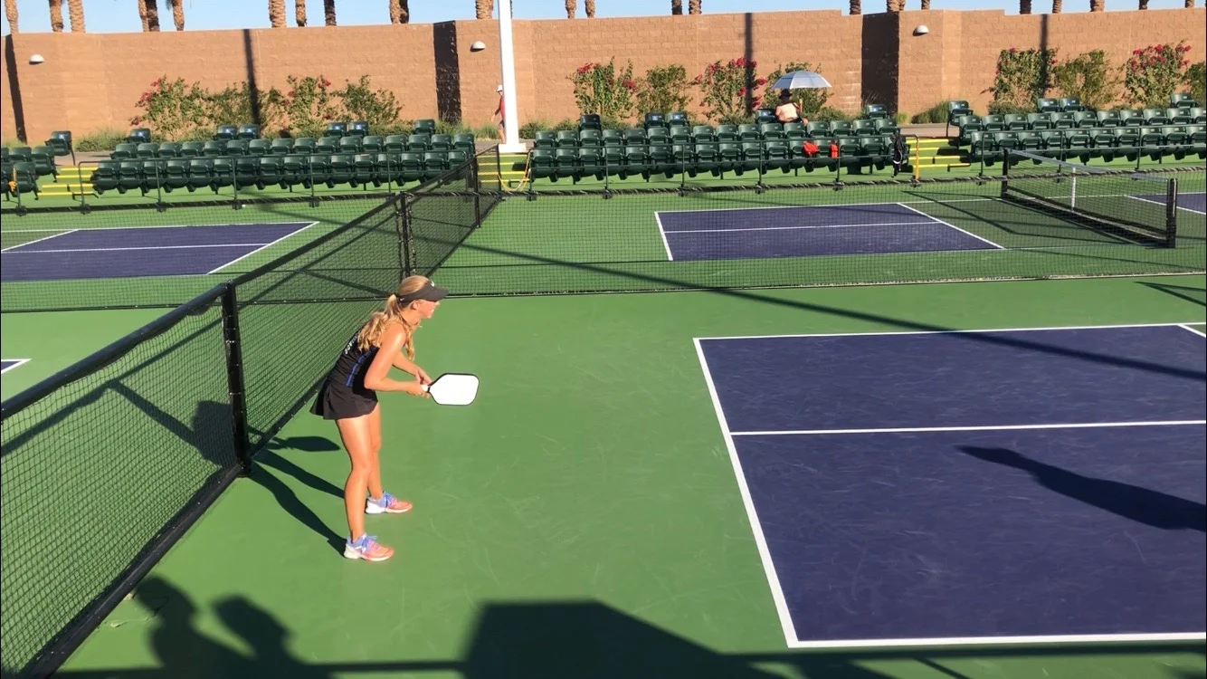 An easy way to help your players become better returners is to get them to stand back behind the baseline; this will give them more time to set-up for the ball. Players should only stand on the baeline if they have good reason to believe the serve will be short (i.e. a habit of the server or wind in the server’s face).