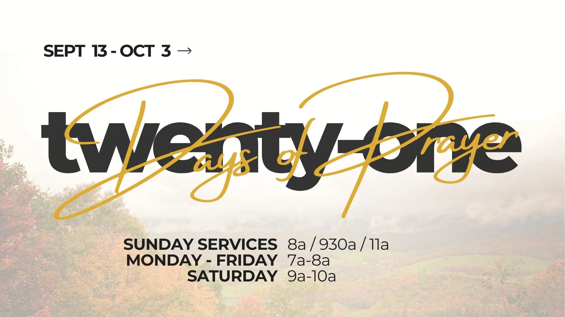21 Days of Prayer