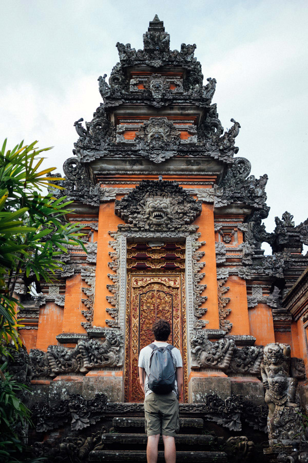 Mesmerized by the beauty of the Saraswati Temple, a place we weren’t looking for, but serendipitously stumbled upon in the center of Ubud.