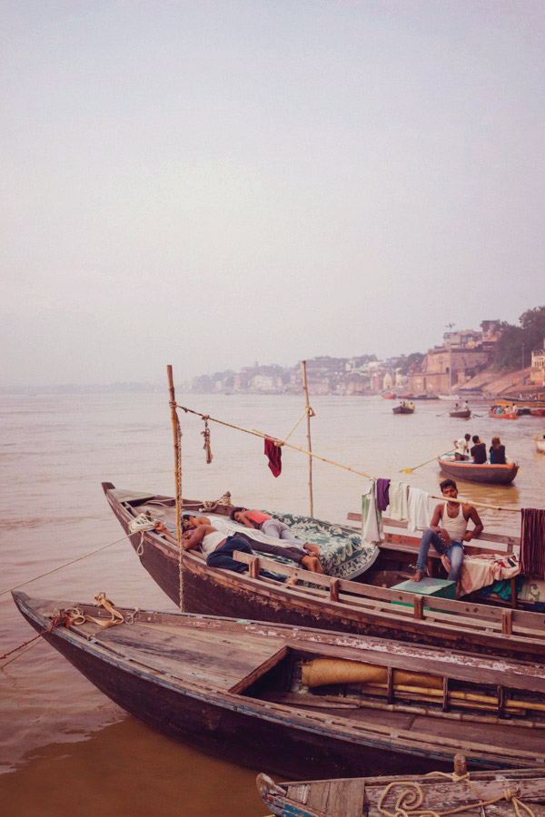  Boats on the Ganges. 