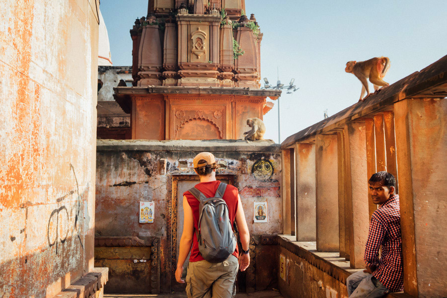  The streets of Varanasi. 